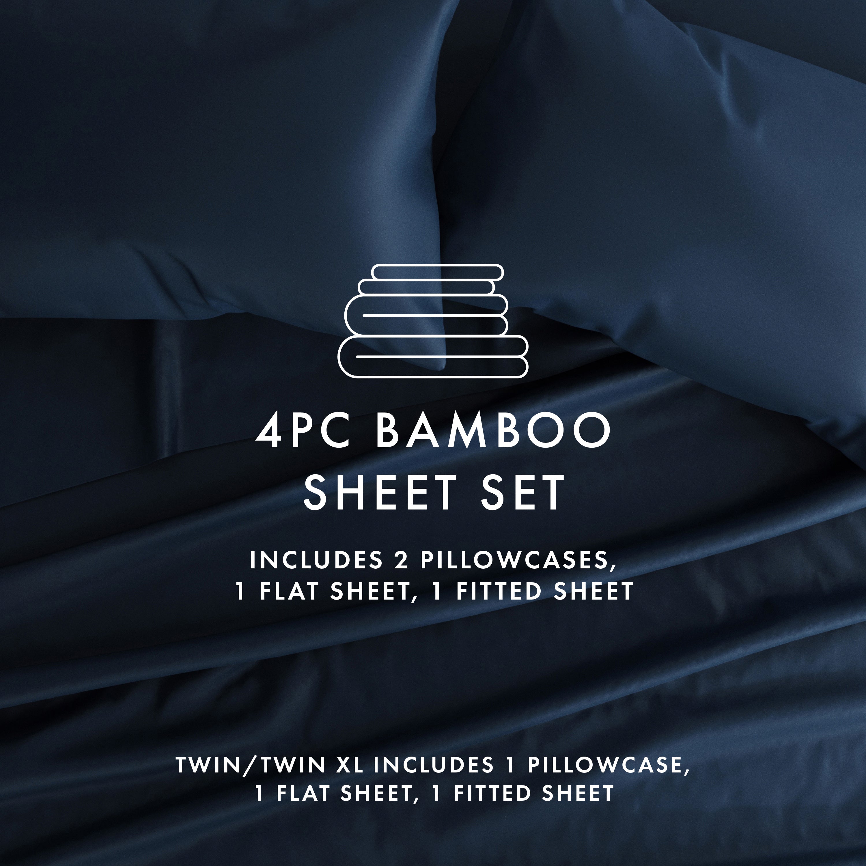 Premium 4-Piece Bamboo Sheet Set - Queen Size, Soft & Breathable Bed Sheets for Cool Sleep - Perfect for Hot Sleepers, Eco-Friendly & Hypoallergenic - Ideal for Home, Hotel, and Guest Room Use