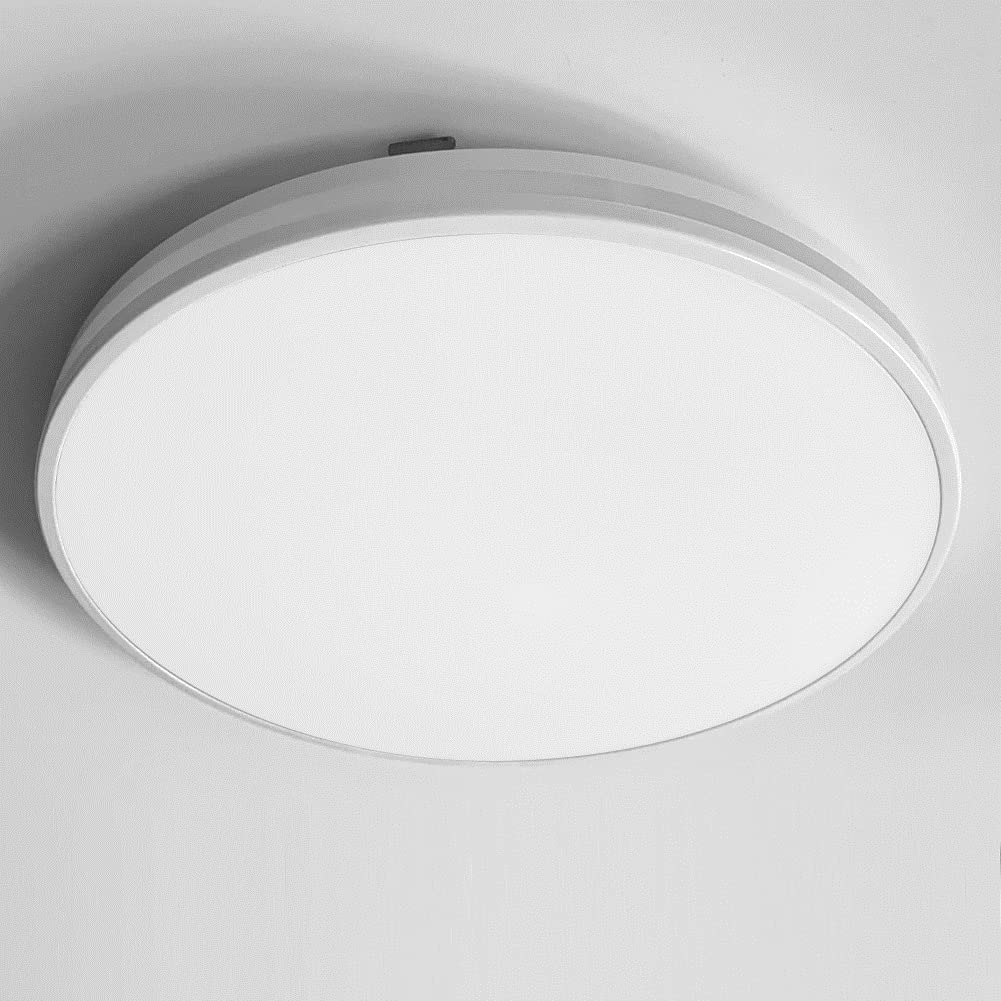 24W LED Ceiling Light Fixture - Flush Mount Daylight White Bathroom Lighting for Bedroom, Living Room & Kitchen | Dimmable Energy-Saving Lamp for Home & Office Use
