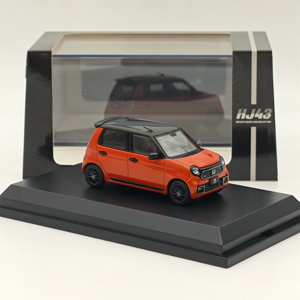 1/43 Scale Honda N ONE RS Sunset Orange Diecast Model Car - Hobby Japan HJ432001P | Collectible Miniature Vehicle for Display & Gifts