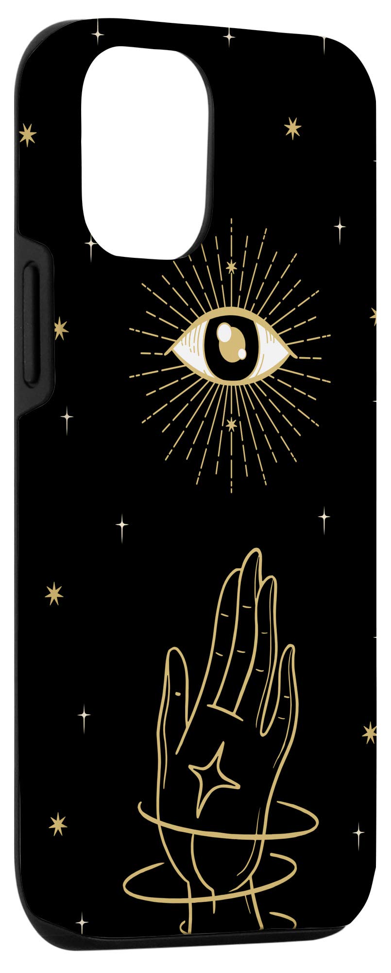 iPhone 12/12 Pro Hamsa Hand Evil Eye Protection Case - Spiritual Protective Cover with Fatima Moon Design for Witchcraft & Wicca - Perfect for Daily Use, Meditation & Spiritual Practices