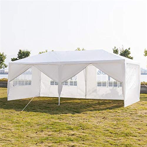 10'x20' Heavy Duty Waterproof Party Tent - 6 Removable Sidewalls & 2 Doorways - Outdoor Wedding Canopy, Camping Gazebo, Beach Sun Shelter, Portable Carport - Perfect for Parties, Events, Backyard Gatherings & Outdoor Activities
