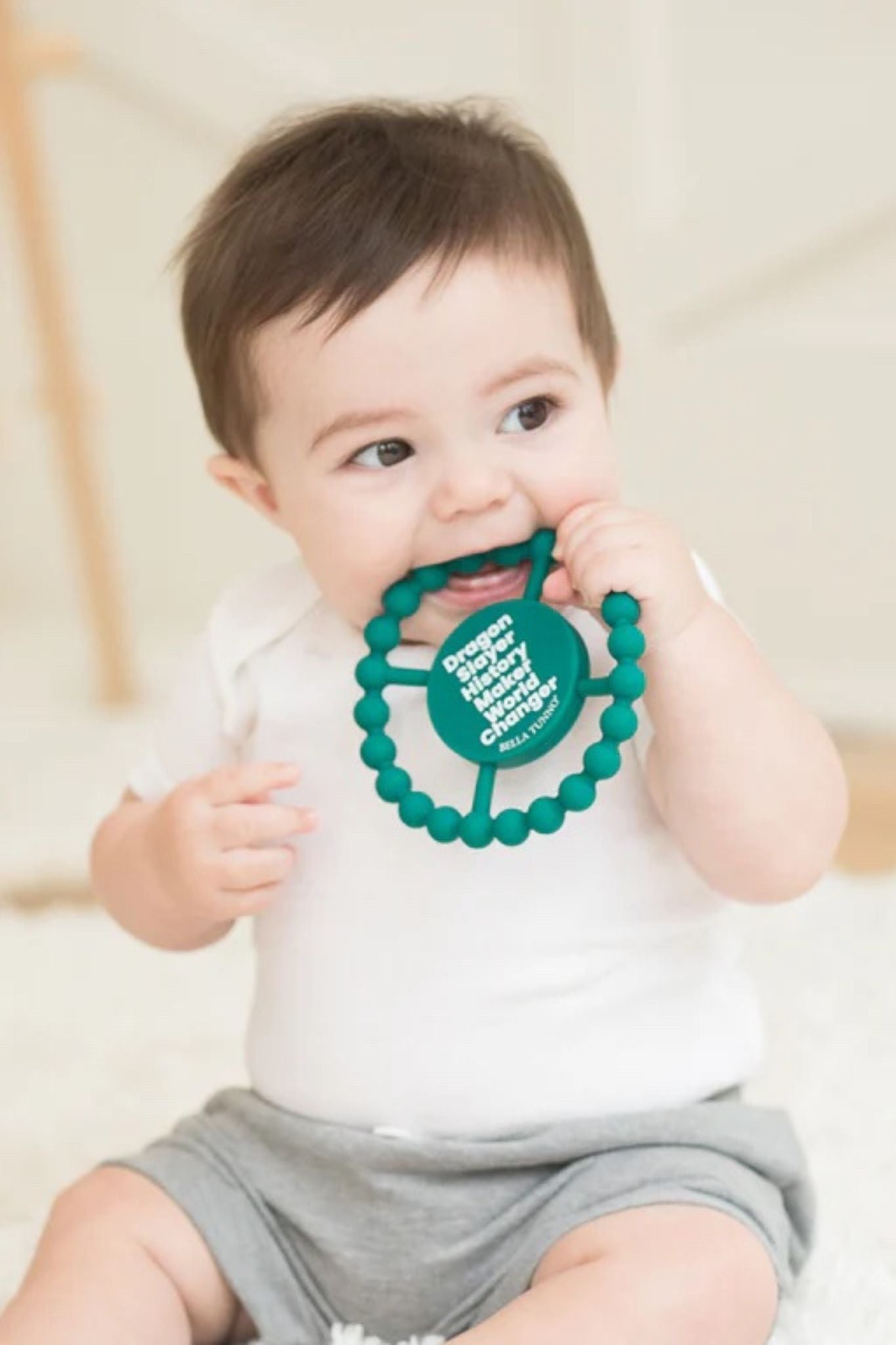 Dragon Slayer Baby Teether for Boys - Safe BPA-Free Silicone Teething Toy for Infants & Toddlers - Perfect for Soothing Sore Gums at Home or On-the-Go
