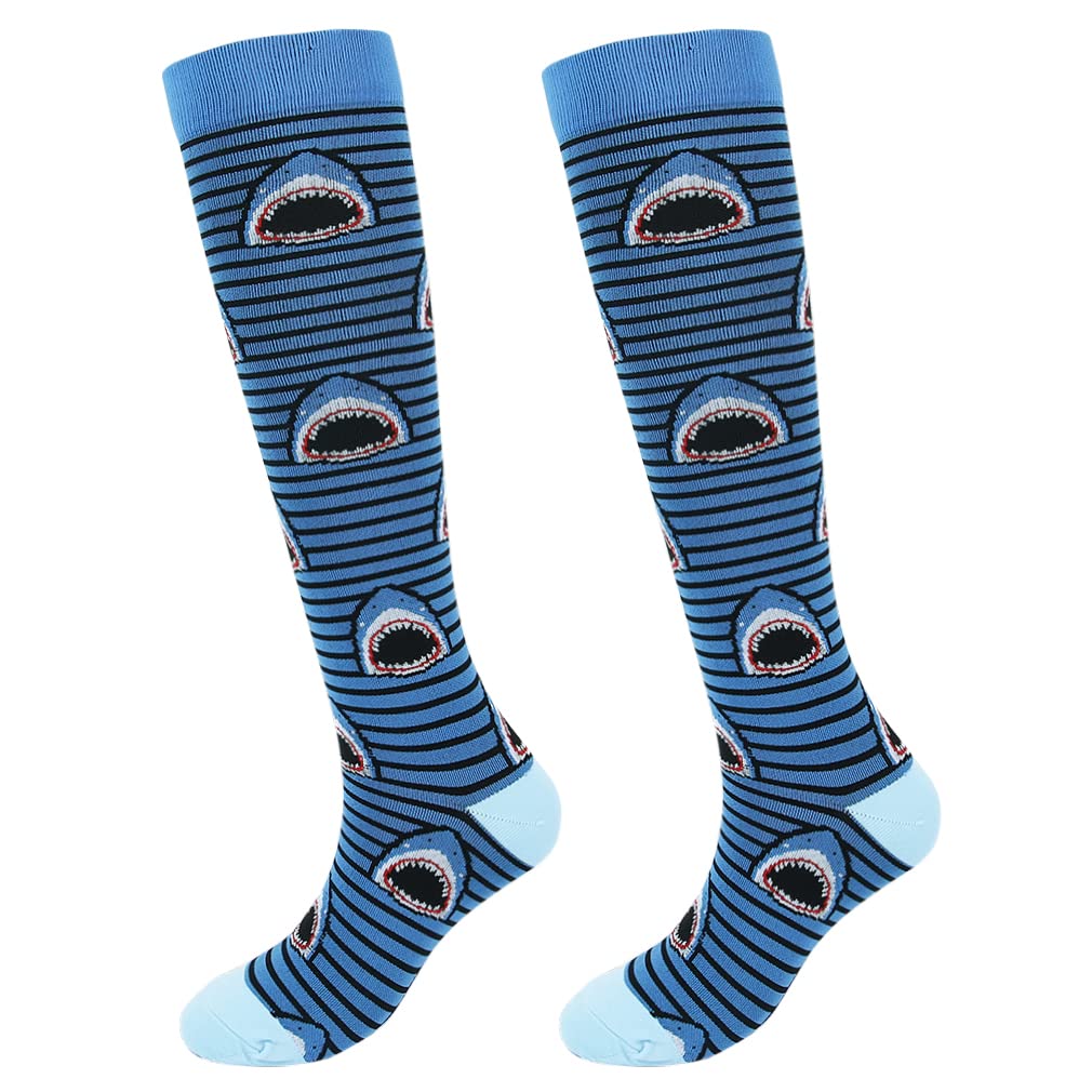 Junely 20-30 mmHg Compression Socks for Women - Knee High Support Socks for Circulation, Nurses, Pregnancy, Running & Travel - Ideal for Sports, Work & Long Flights