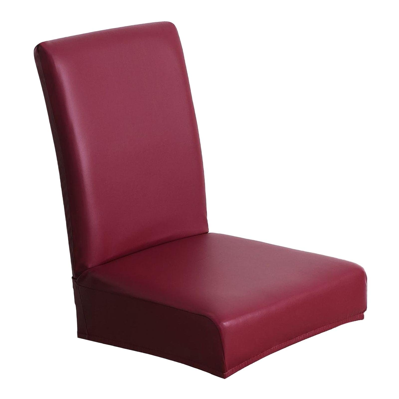 Gazechimp Universal Removable Chair Covers - Stretchable Seat Protectors & Slipcovers for Kitchen, Dining, Hotel (Red) | Spill Protection & Home Decor Upgrade