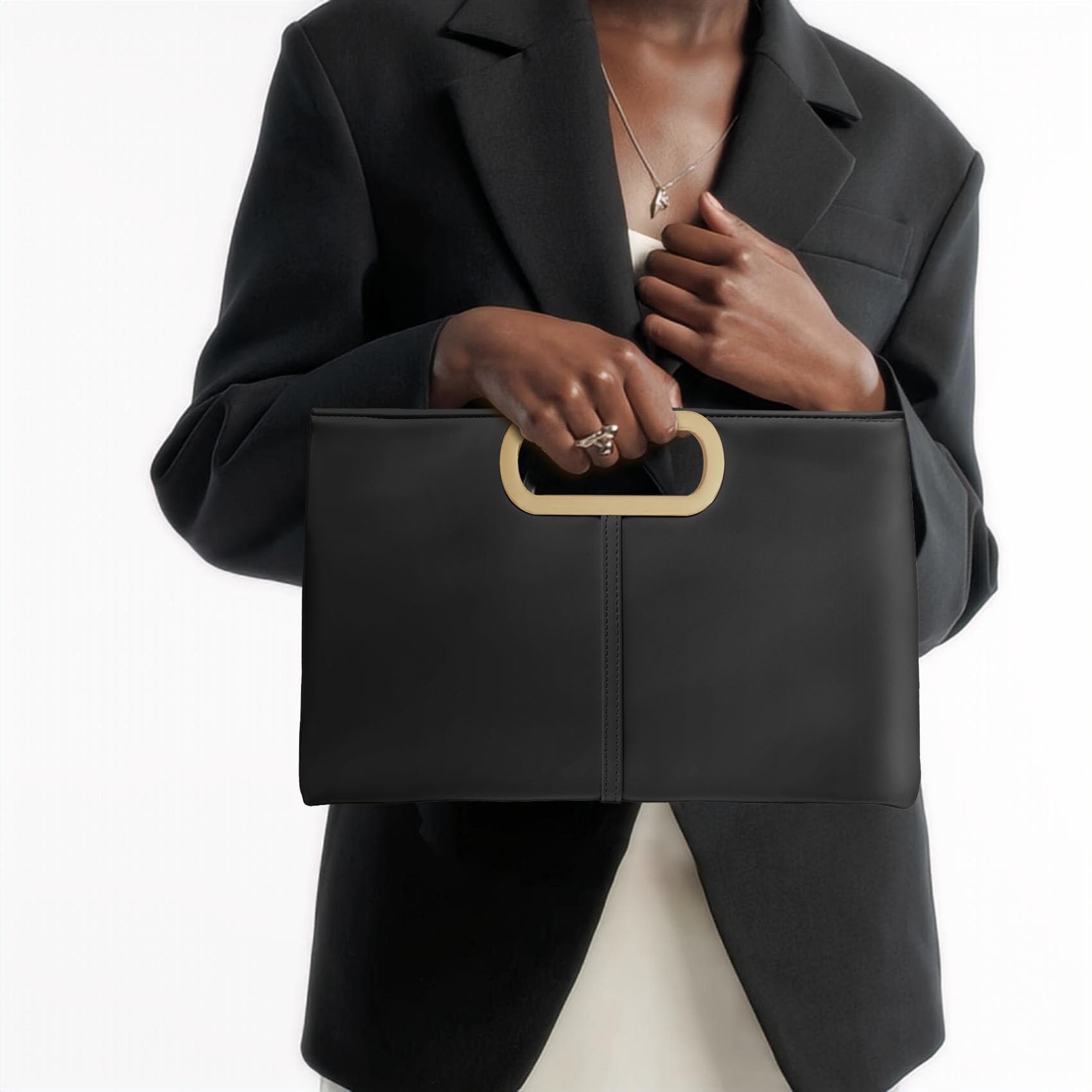 Women's Clutch Purse - Premium PU Leather Evening Bag for Date Night, Prom, Cocktail Party & Wedding - Perfect for Formal Events & Special Occasions