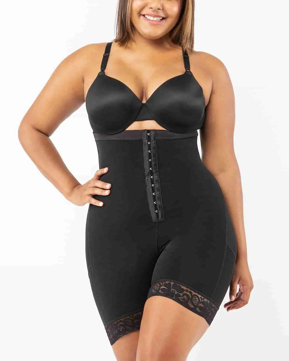 AirSlim® High Waist Shaper Shorts with Front Hooks - Tummy Control Shapewear for Women | Perfect for Workouts, Postpartum Recovery & Everyday Wear