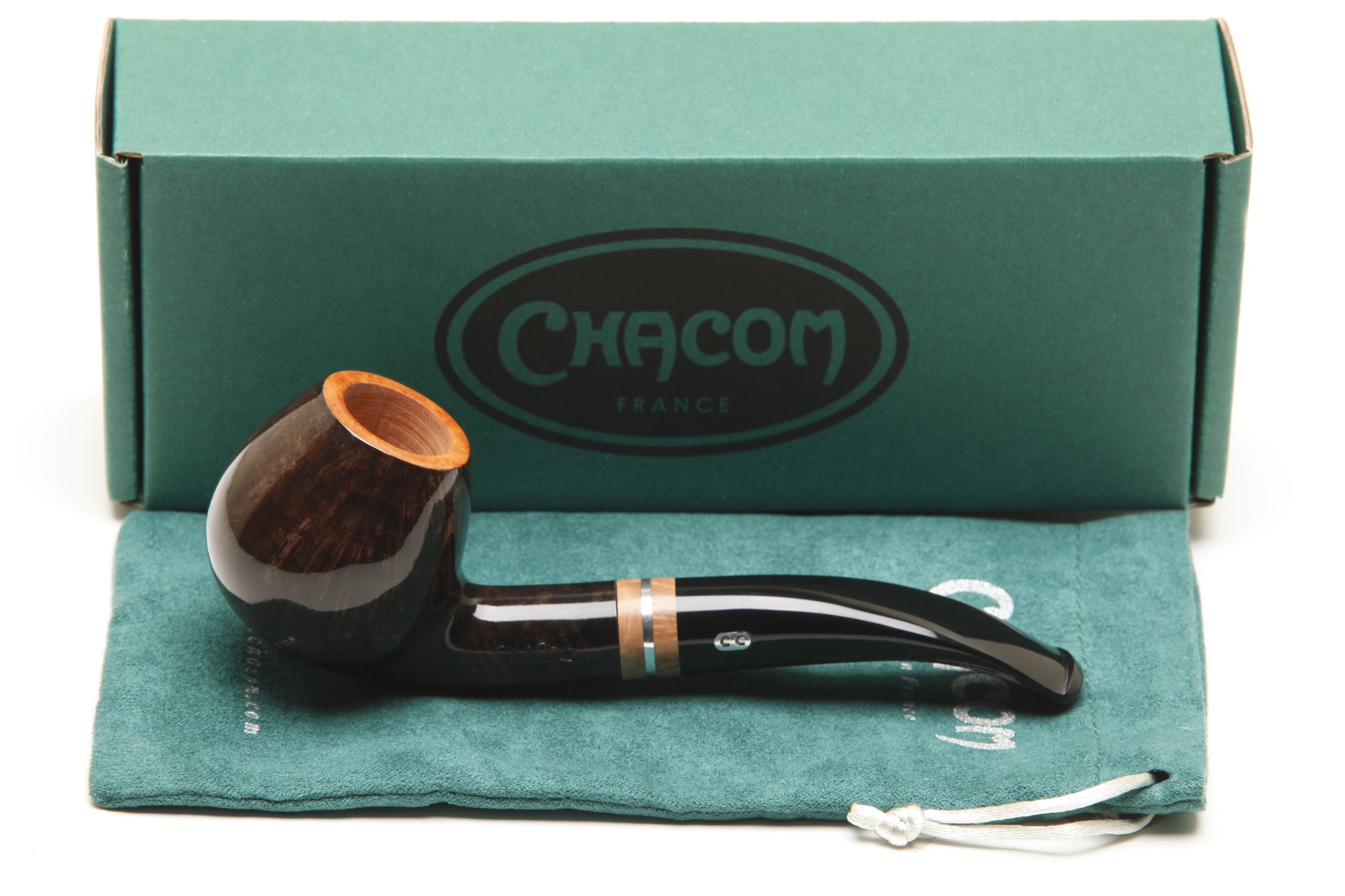 Chacom Champs Elysees 425 Smooth Tobacco Pipe - Premium Briar Wood Smoking Pipe for Men - Perfect for Relaxation, Gifts & Collectors