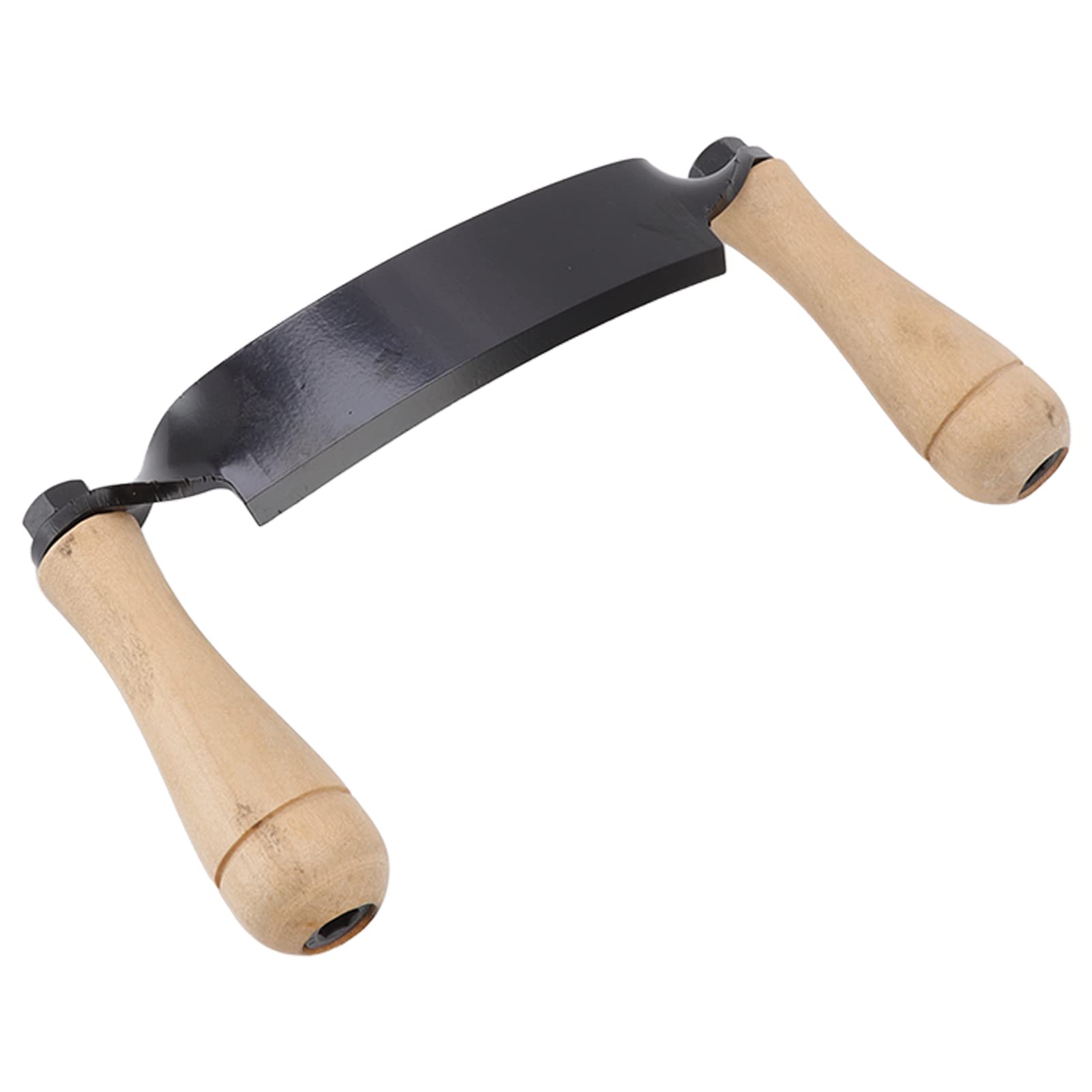 CHICIRIS 8-Inch Curved Draw Knife - Premium Tungsten Steel Woodworking Tool with Ergonomic Wooden Handle for Log Debarking & Furniture Making - Perfect for DIY Wood Projects, Carpentry, and Bushcraft