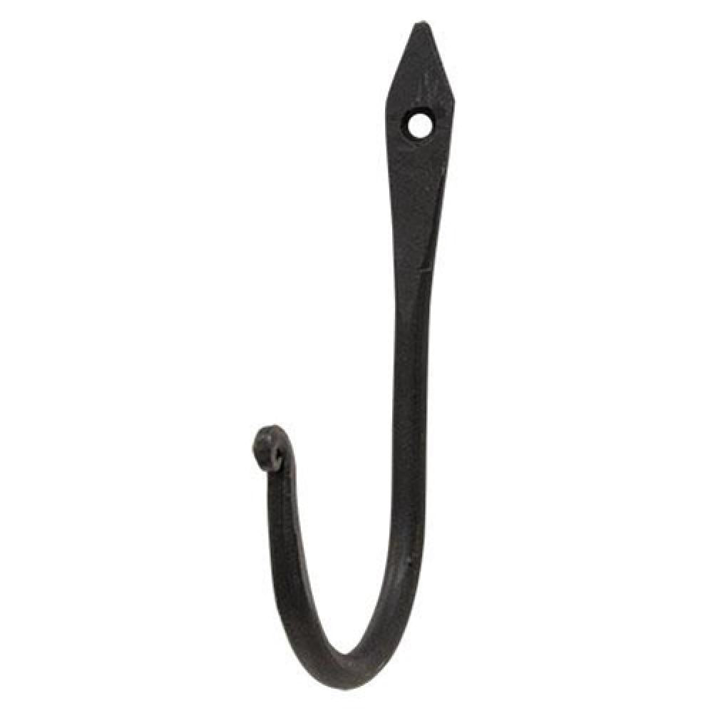 Large Wrought Iron Spade Hook - Heavy Duty Wall Hanger for Coats, Hats & Garden Tools | Rustic Home & Outdoor Decor