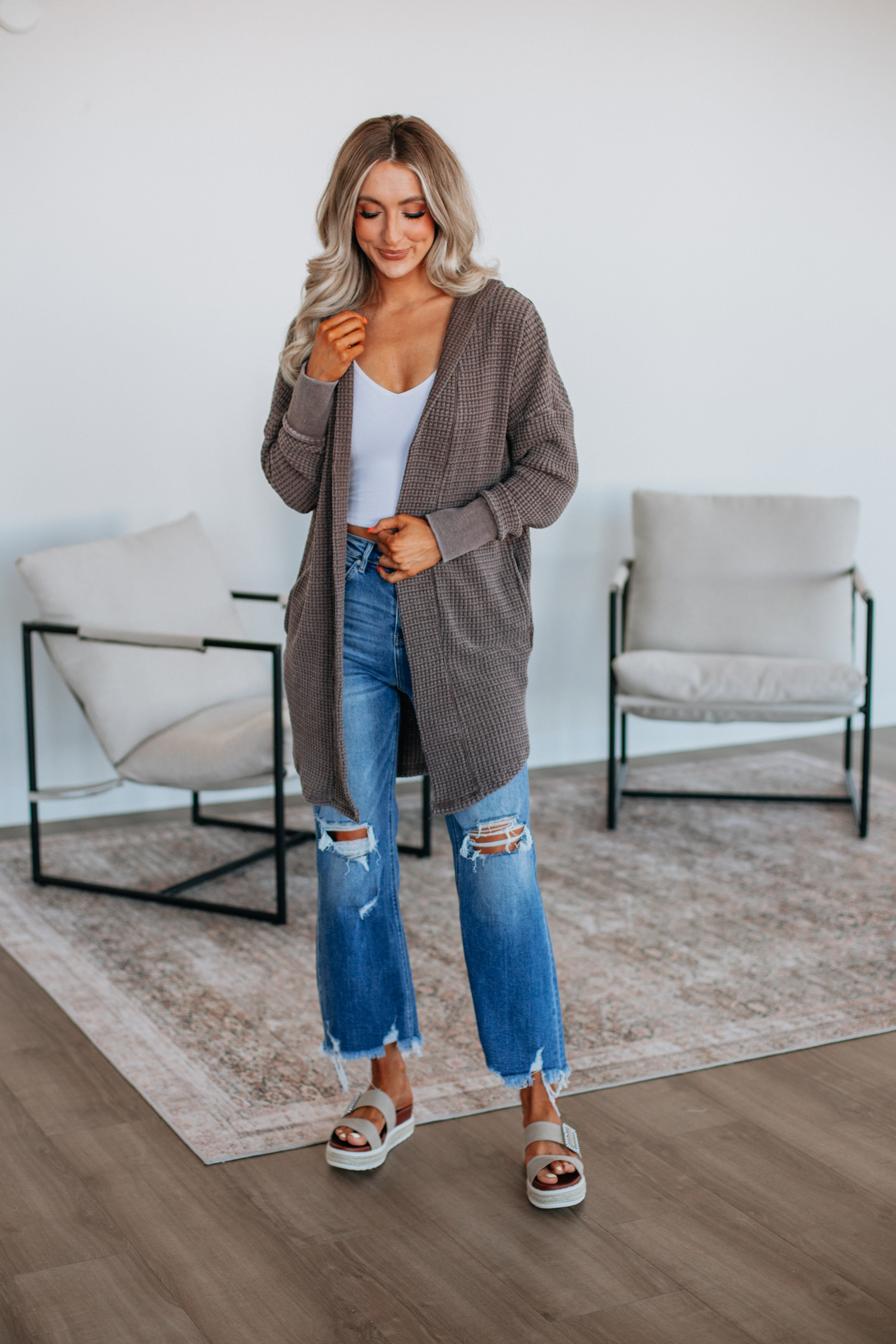Cozy Cedar Knit Cardigan for Women - Soft & Warm Winter Sweater - Perfect for Casual Outfits, Office Wear & Cozy Nights at Home