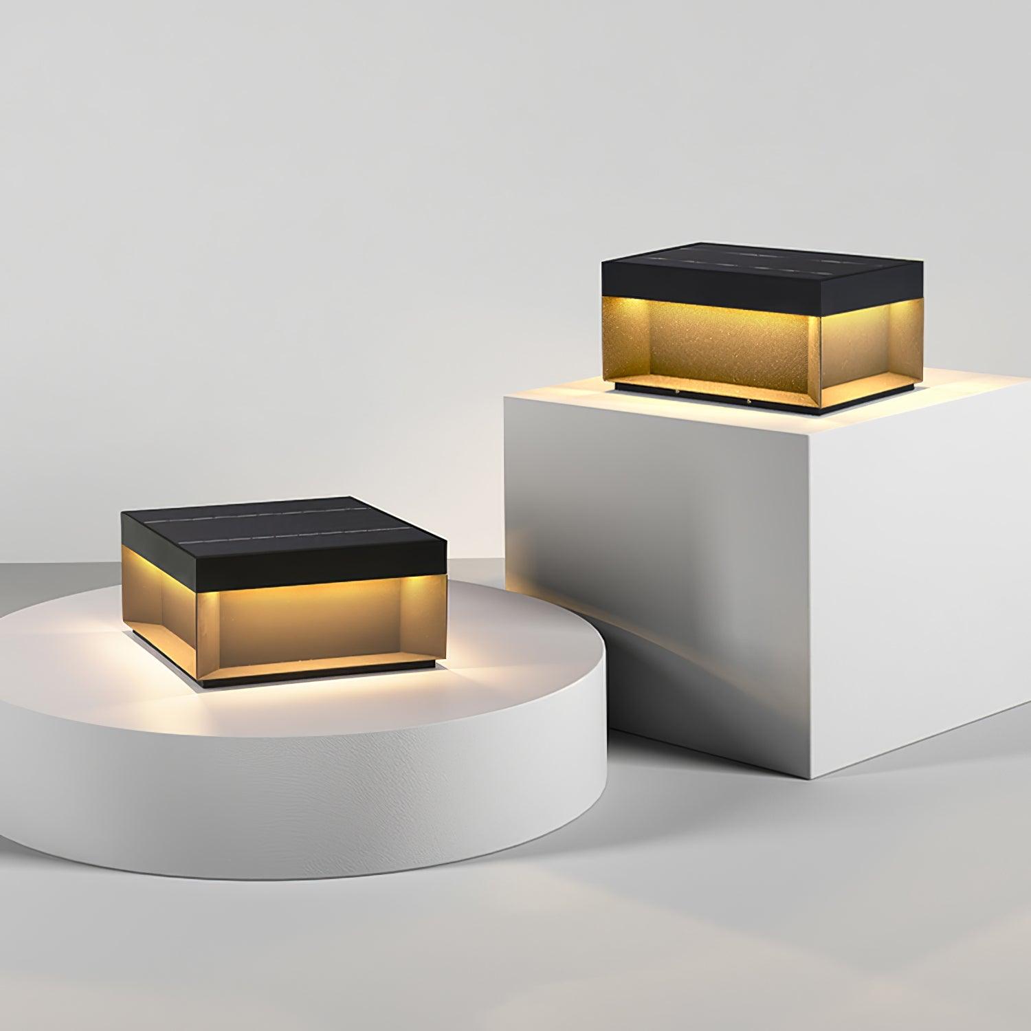 Black Box Outdoor Post Light - Weatherproof LED Exterior Light for Garden, Patio, Walkway & Driveway Lighting
