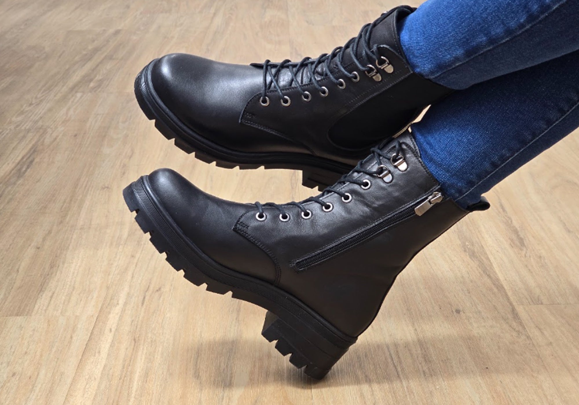 Orizonte Hillcrest Women's Comfortable Leather Boots - European Style Ankle Boots for Walking, Work & Casual Outfits