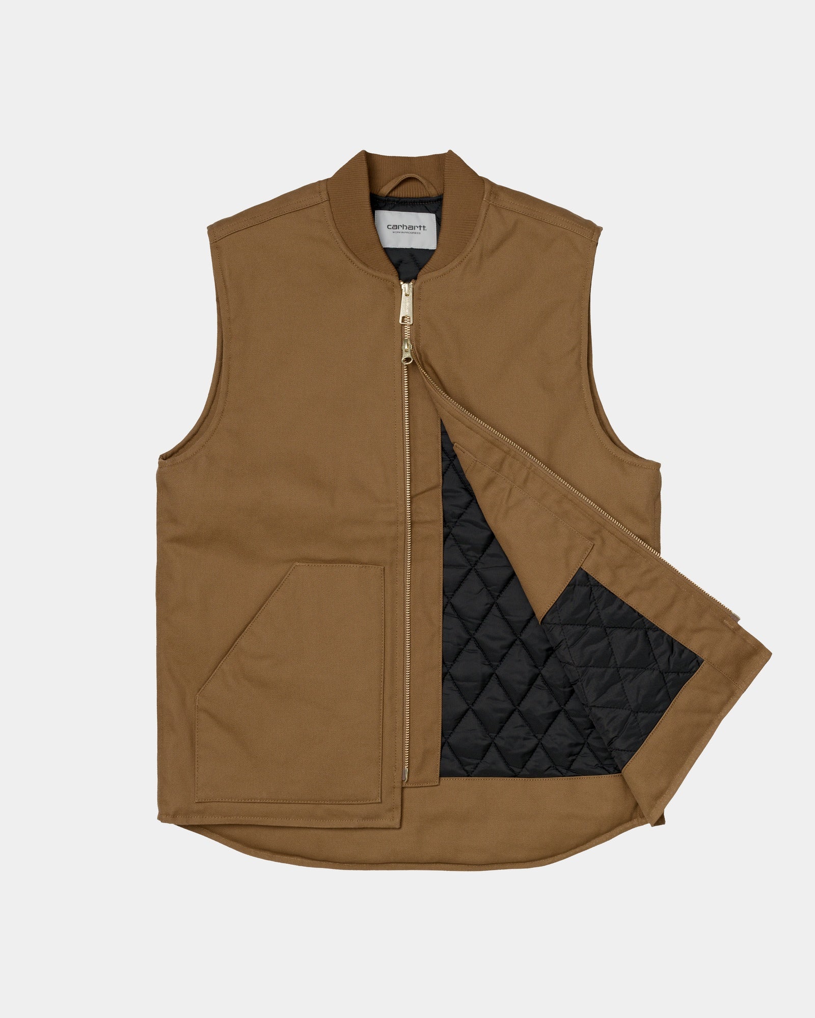 Hamilton Brown Men's Winter Vest - Lightweight Warm Fleece Lined Puffer Jacket for Outdoor Activities, Hiking, and Casual Wear