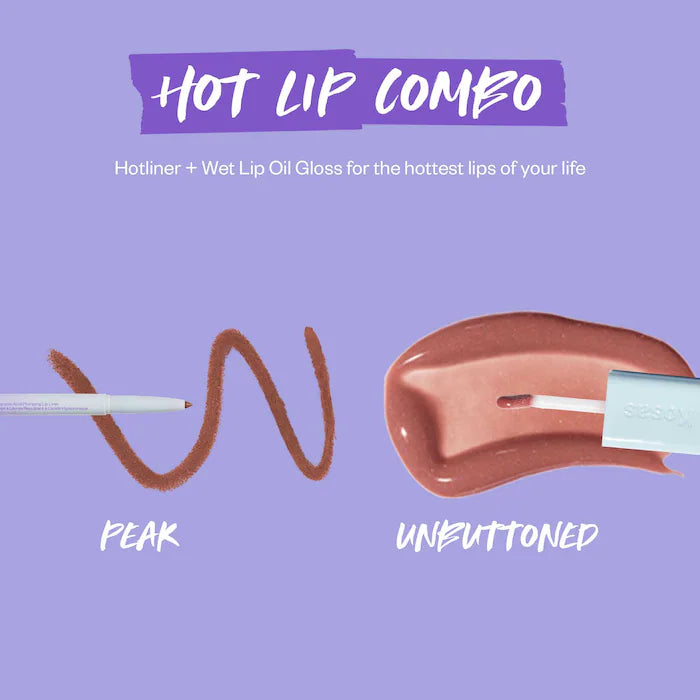 Kosas Gloss Voluminizador Wet Lip Oil - Plumping Peptide Lip Treatment for Fuller Lips | Hydrating & Shiny Lip Gloss for Day & Night Wear