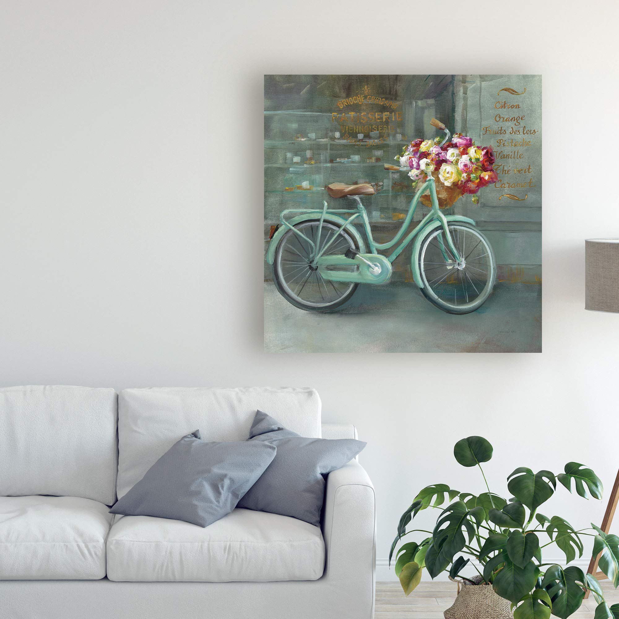 Trademark Fine Art - Danhui Nai 'Joy of Paris I' 18x18 Canvas Wall Art - Perfect for Living Room, Bedroom & Office Decor