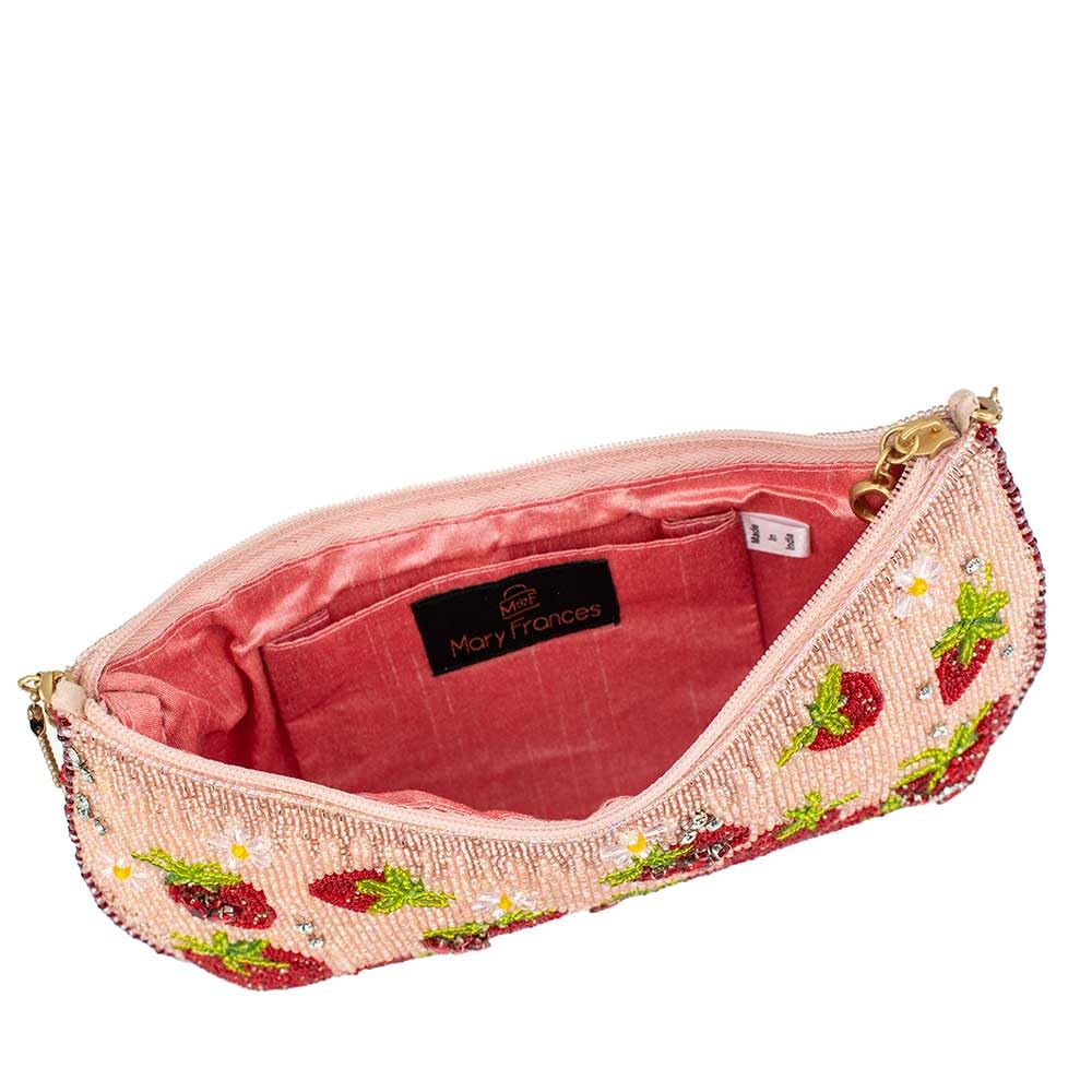 Mary Frances Strawberry Fields Crossbody Bag in Pink - Stylish Women's Handbag for Everyday Use, Parties & Special Occasions