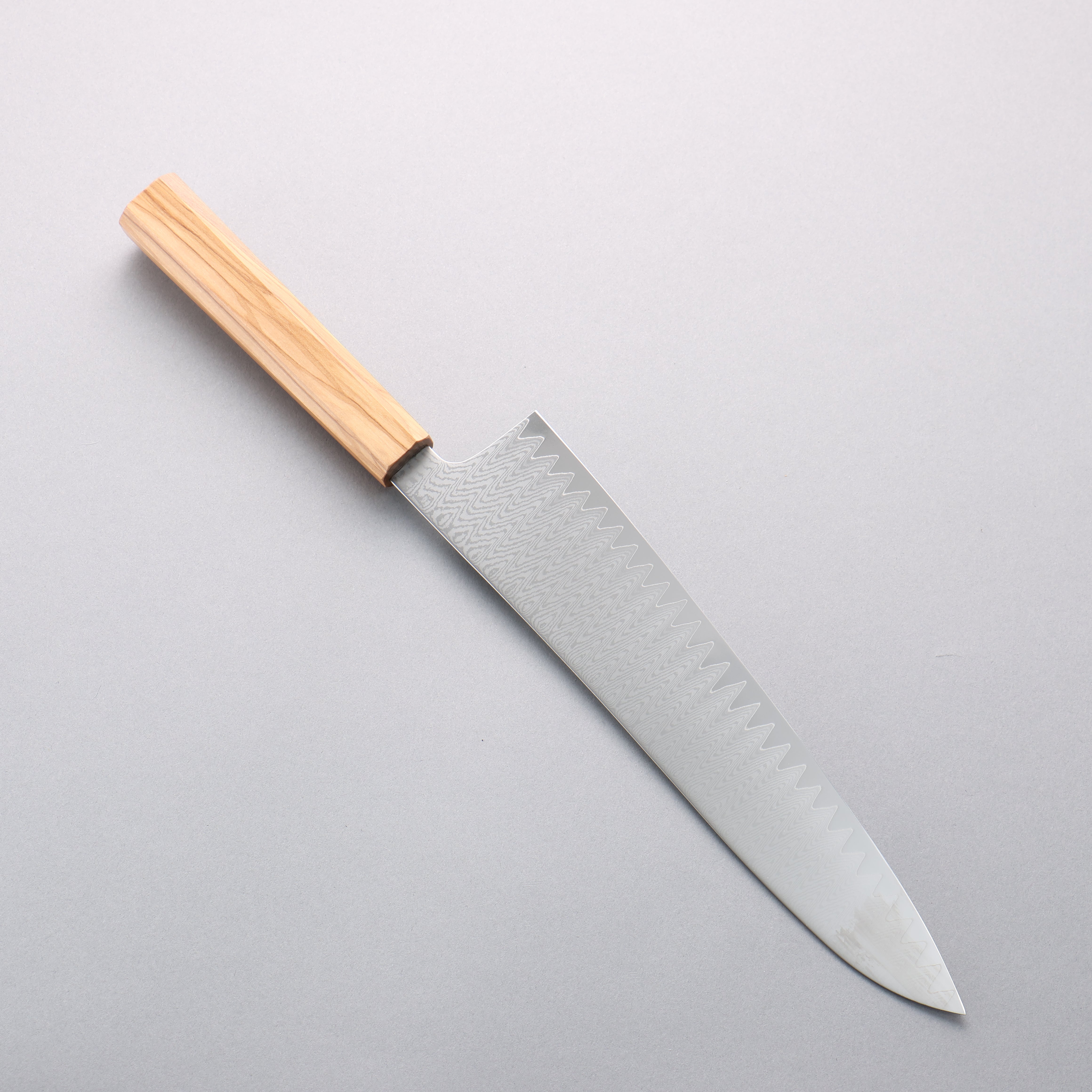 Premium VG10 Damascus Gyuto Japanese Chef Knife 240mm - Olive Wood Handle for Professional Cooking, Slicing & Meat Cutting - Perfect for Home Chefs & Culinary Enthusiasts
