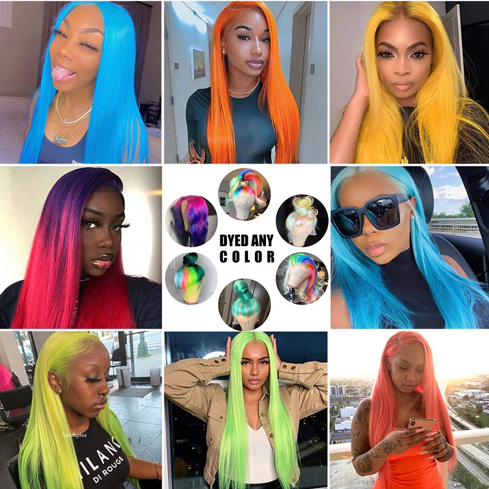 613 Blonde Lace Front Wig Human Hair 24 Inch - 13x4 Pre Plucked with Baby Hair - 9A Brazilian Virgin Straight Lace Frontal Wig for Black Women - Perfect for Daily Wear, Cosplay, and Special Occasions