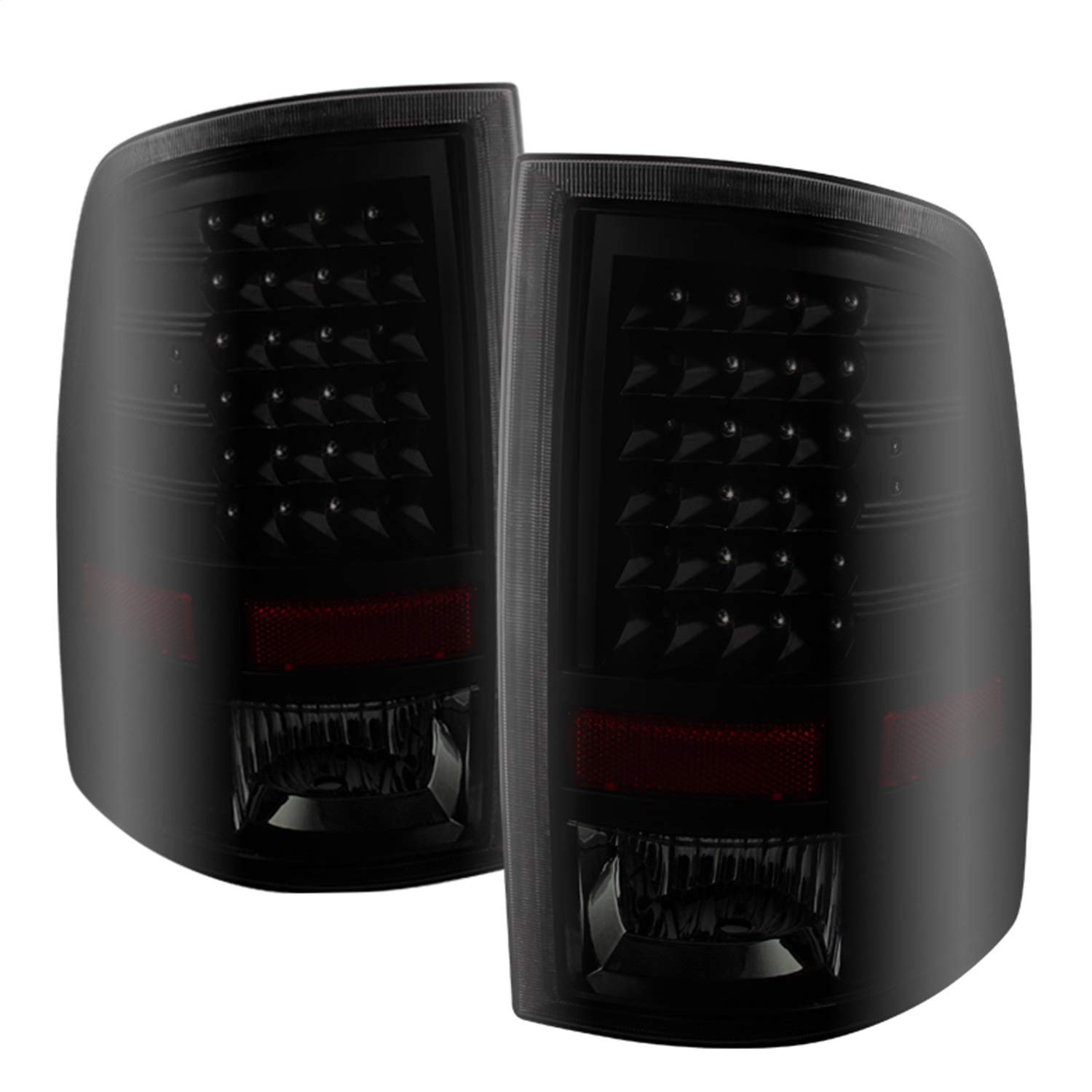 xTune Auto 9025617 LED Tail Lights - Black/Smoked Lens - High Visibility Brake Lights for Cars, Trucks & SUVs - Easy Installation & Weatherproof Design - Perfect for Night Driving & Enhanced Safety