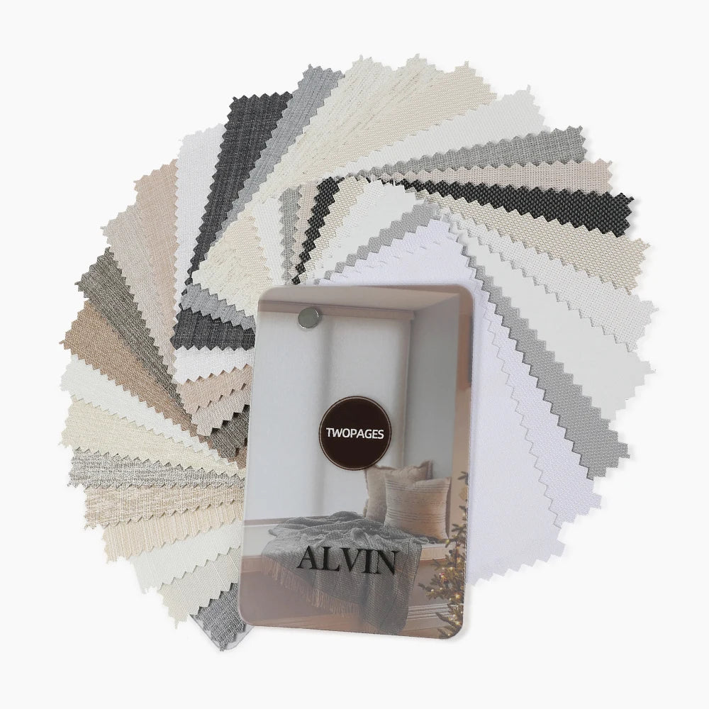 Alvin Roller Shade Fabric Booklet - 28 Color Options for Window Treatments | Perfect for Home & Office Decor