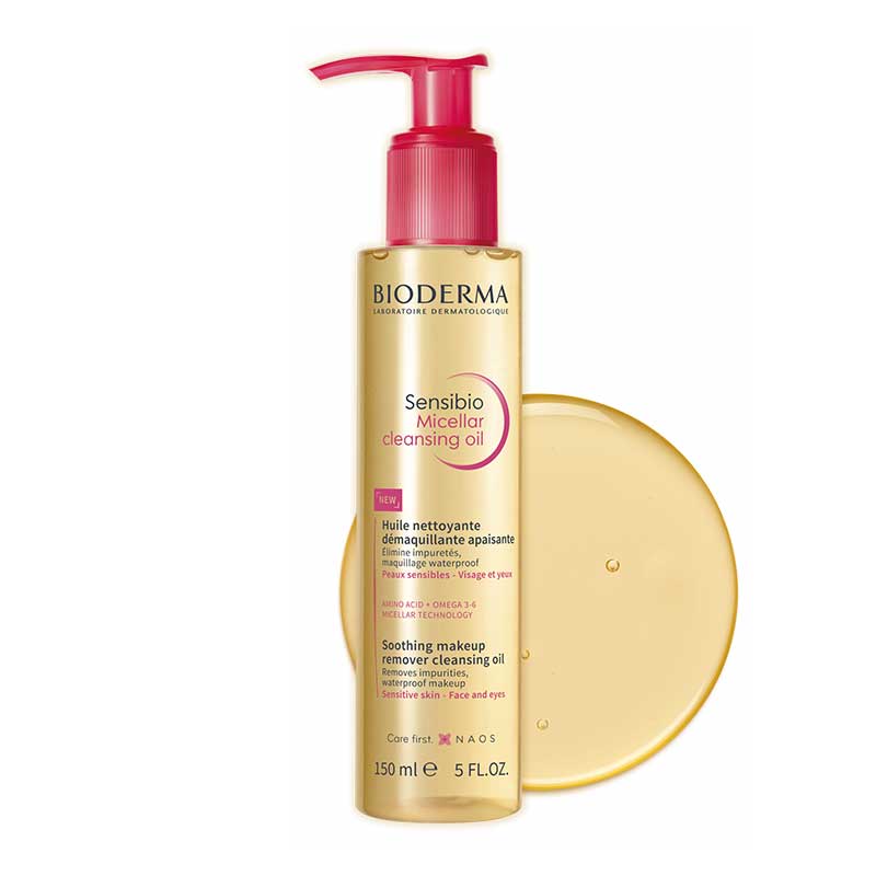Bioderma Sensibio Micellar Cleansing Oil - Gentle Makeup Remover & Face Cleanser for Sensitive Skin | Perfect for Daily Skincare & Travel Essentials