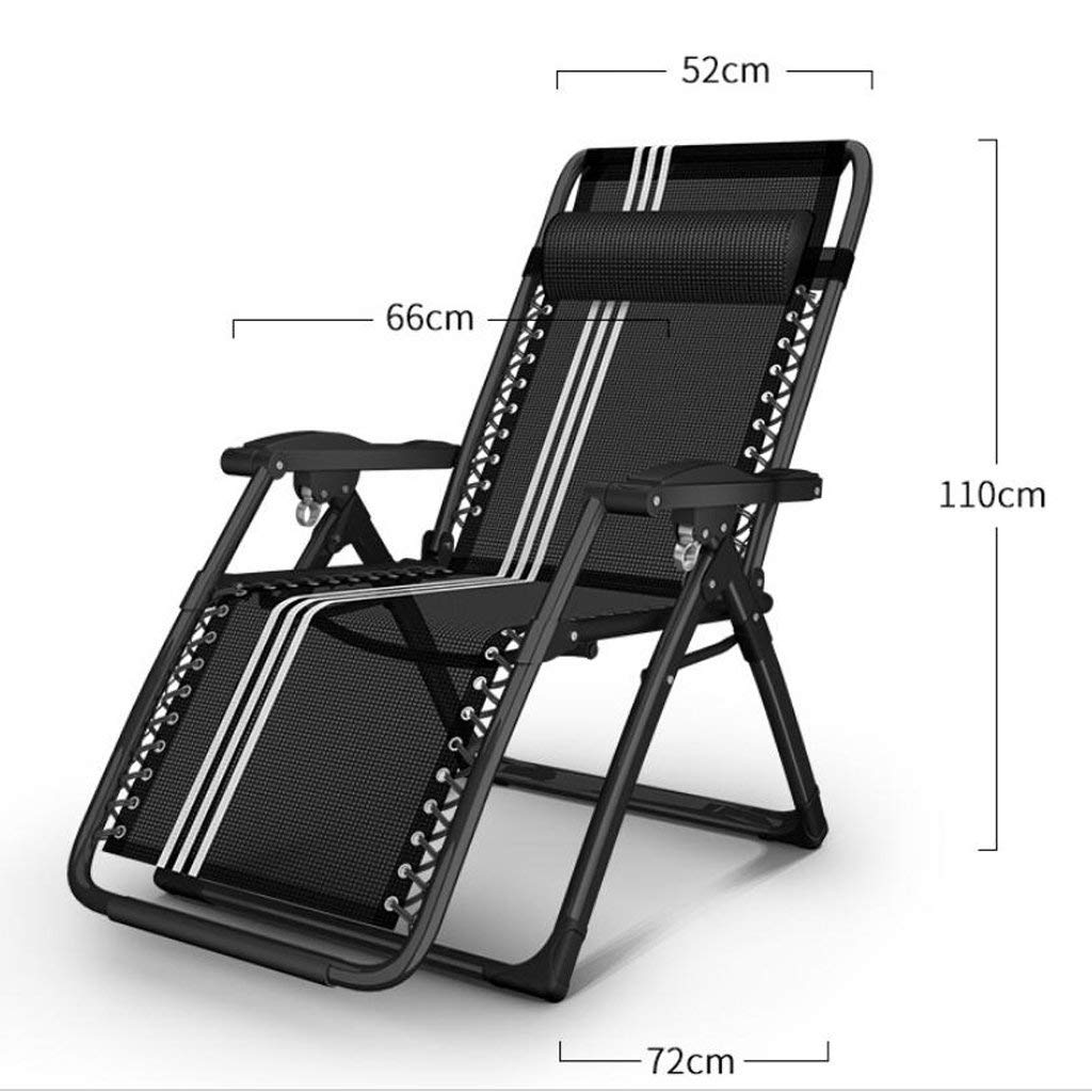 Premium Folding Sun Lounger Chair - Heavy Duty Portable Beach & Garden Recliner - Adjustable Outdoor Patio, Poolside, Camping & Office Relaxation Chair (Blue)