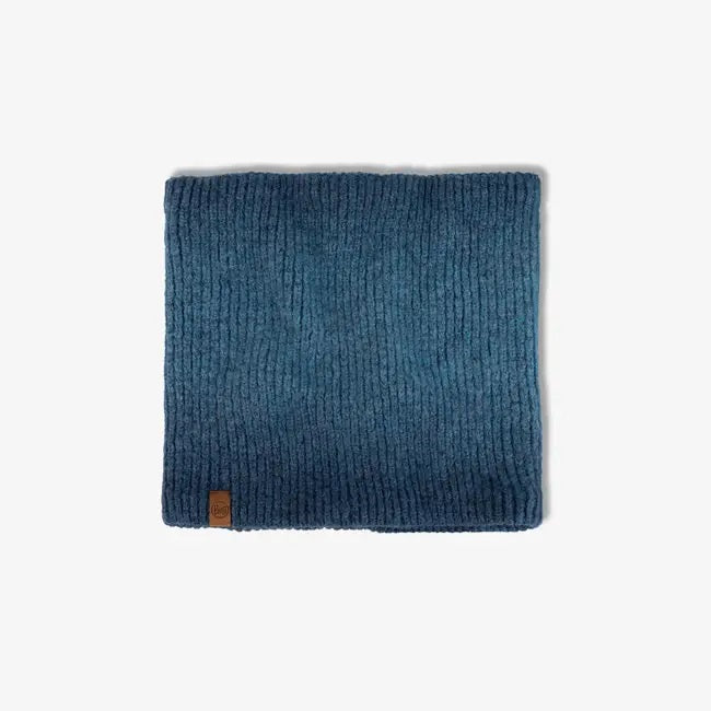 BUFF Knit Neck Warmer - Marin Denim Blue - Winter Scarf for Men & Women - Outdoor Hiking, Skiing, Running, Cycling Accessory