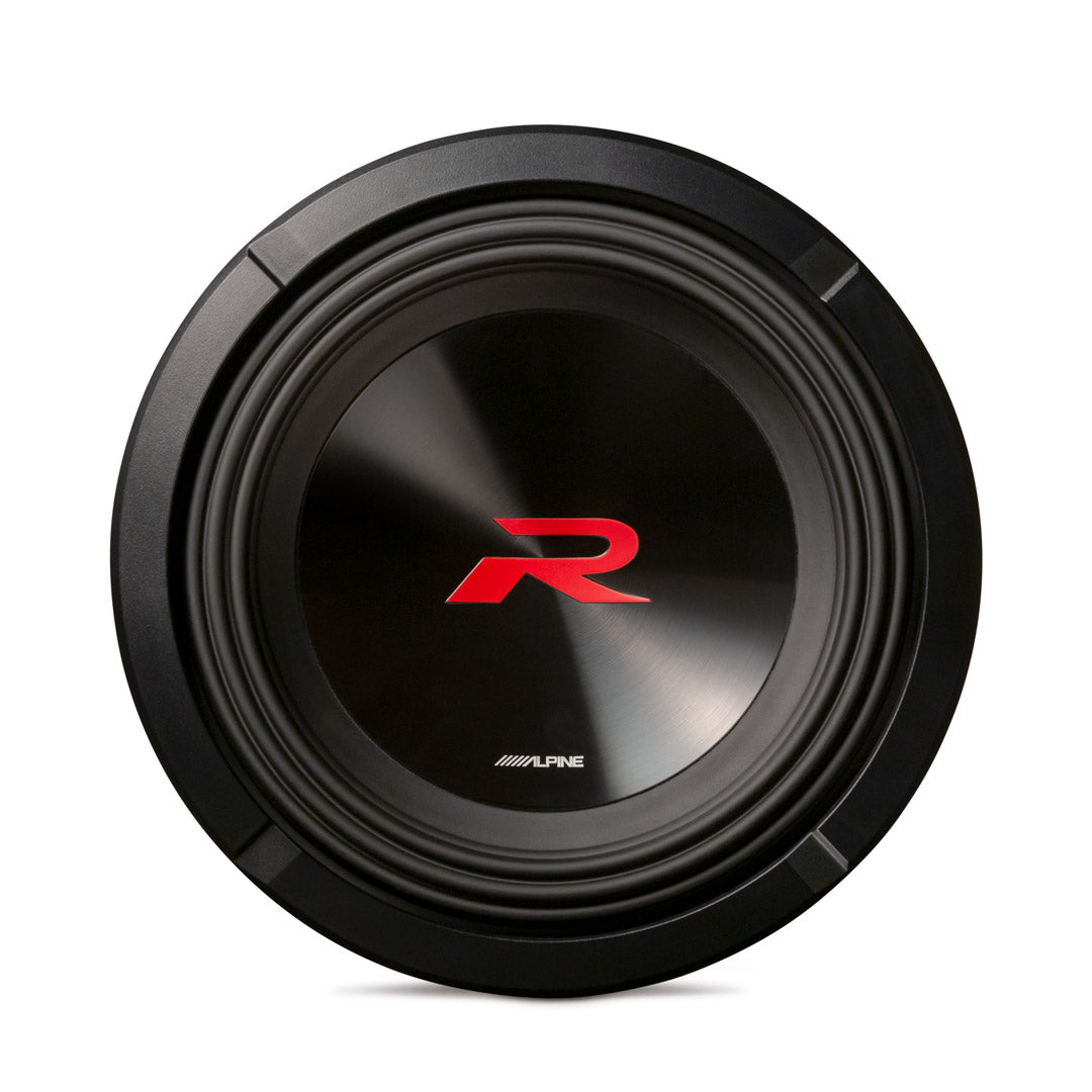 Alpine R2-W10D4 10-Inch R Series Dual 4 Ohm Voice Coil Car Subwoofer - High-Performance Bass for Trucks, SUVs & Custom Car Audio Systems