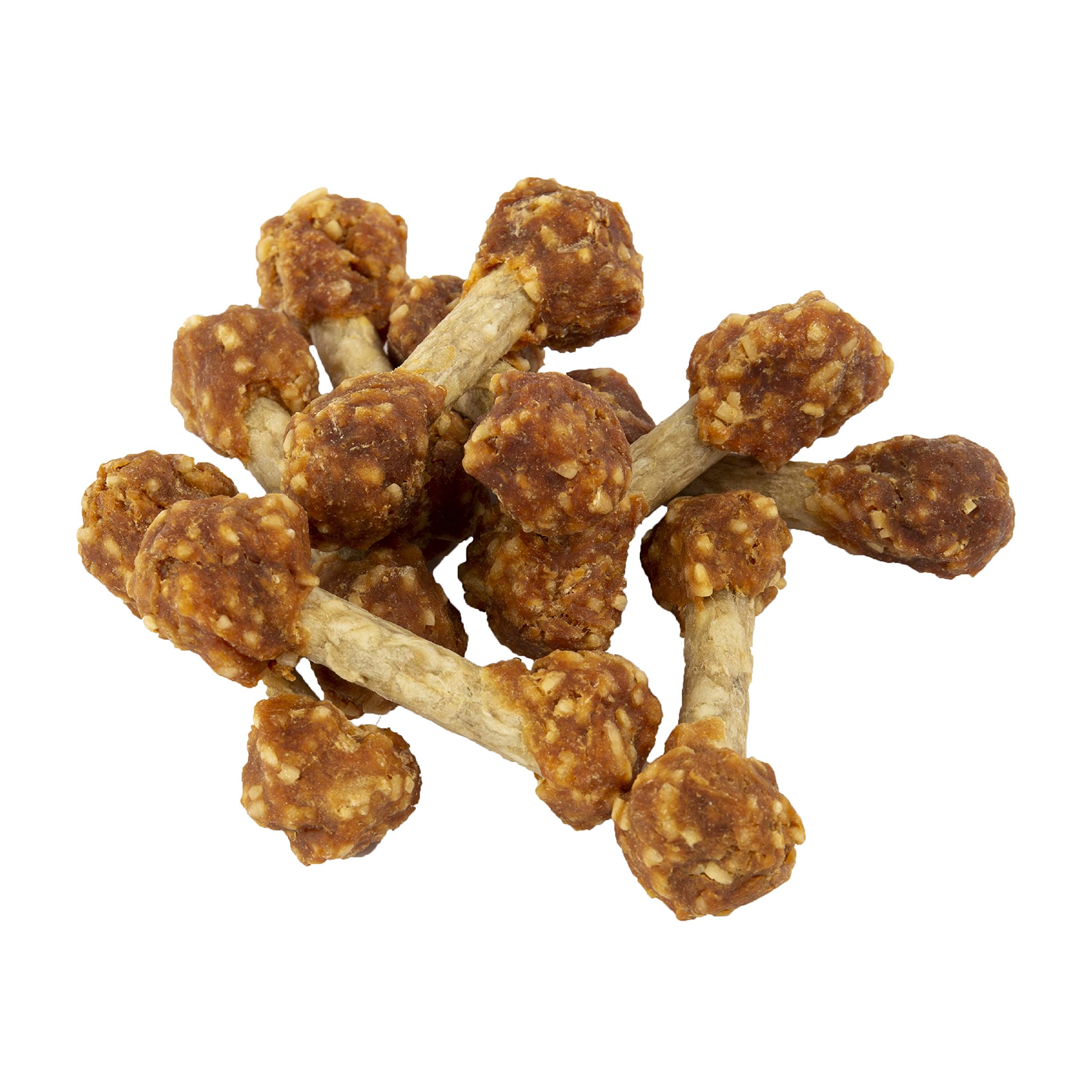 Good 'n' Fun Chicken Flavored Dumbbell Dog Chews 4oz - Natural Rawhide Treats for Small Breeds - Perfect for Training Rewards & Dental Health