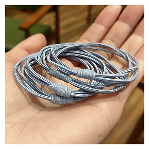 LXRZLS 4-in-1 High Elastic Hair Rings for Women - Random Color Hair Ties & Rope Accessories (Blue) - Perfect for Gifts, Workouts, Office & Everyday Styling