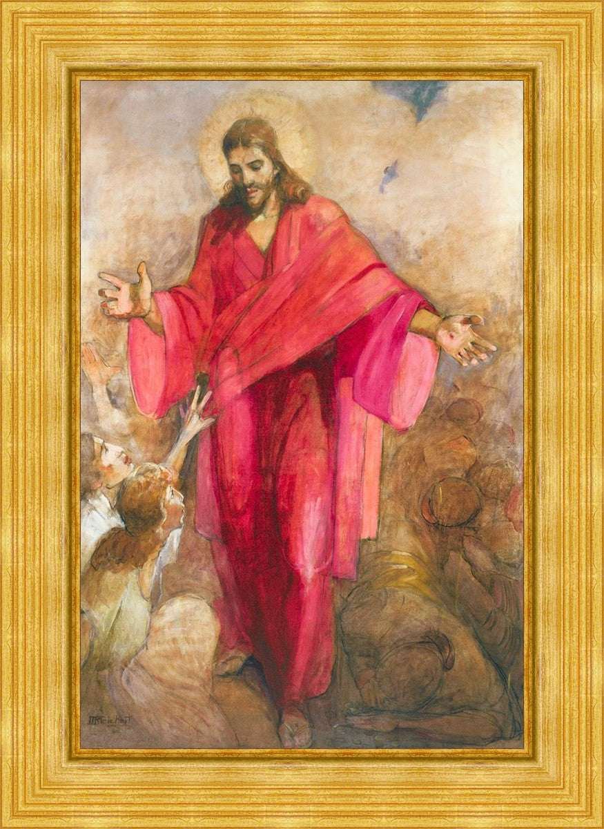 Christ in Red Robe - Religious Wall Art Decor for Home, Church & Office - Inspirational Christian Gift & Spiritual Decor