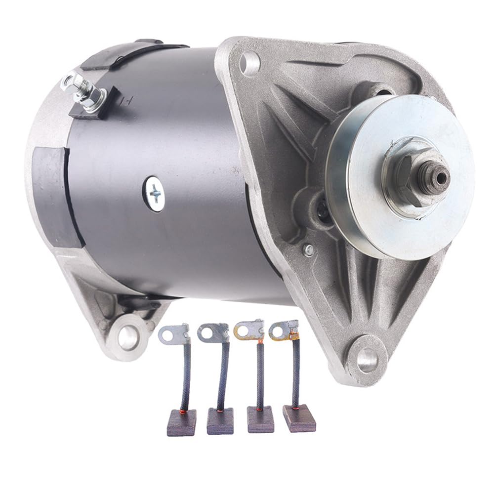 RAREELECTRICAL New 12V Generator with Four Brushes - Compatible with EZ-GO Golf Cart TXT Models 1980-1993 (GSB107-04A) - Perfect Replacement for Golf Cart Electrical System Maintenance