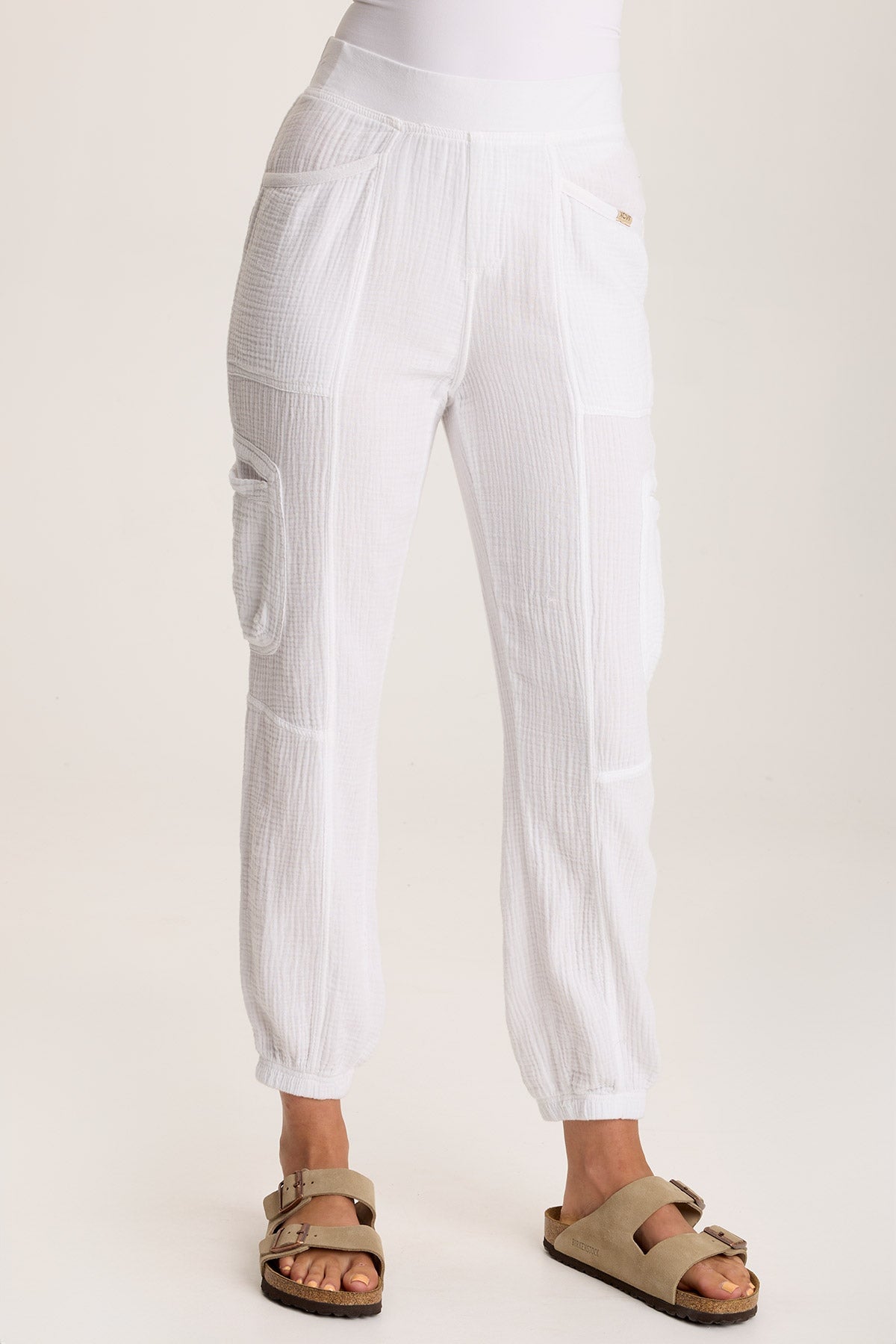 Hidalgo Soft Plush Gauze Jogger Pants for Women - Comfortable Lounge & Sleepwear, Perfect for Yoga, Running Errands, and Relaxing at Home