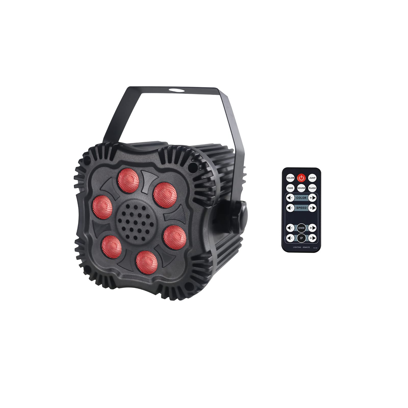 EcoStrobe RGB DMX Stage Par Lights - Sound Activated Disco Party Lighting for Indoor Events, Weddings, Concerts & Clubs | Wall Washing Uplighting for Church Performances & DJ Shows