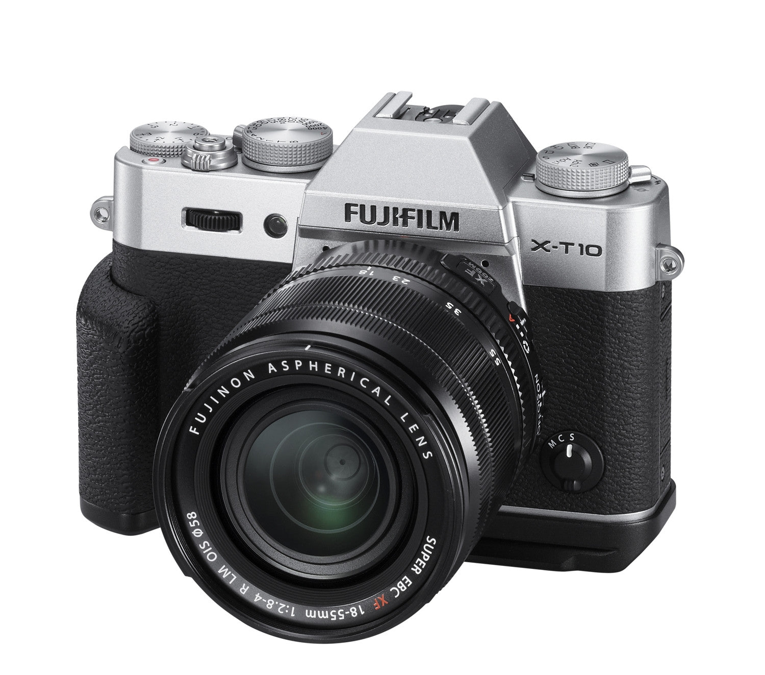 Fujifilm X-T10 Mirrorless Digital Camera with 18-55mm Lens Kit - Silver | Compact Travel & Street Photography Camera for Vloggers & Enthusiasts