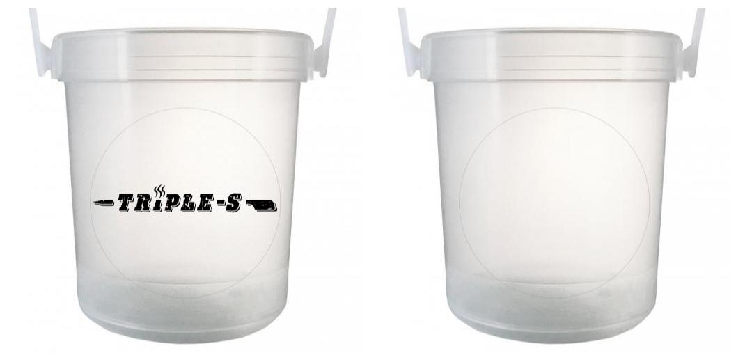 32 oz Plastic Rum Buckets with Custom Sticker - Bulk Party Cups for Cocktails, Margaritas & Beach Drinks - Perfect for Bars, Pool Parties & Summer Gatherings