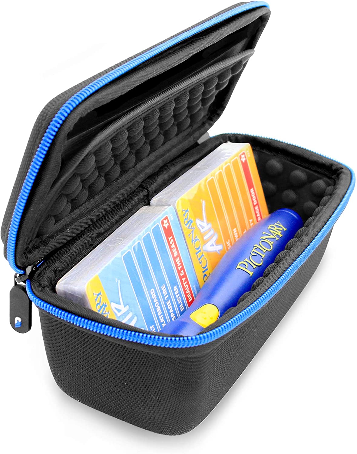 CASEMATIX Travel Organizer Case for Pictionary Air Pen & Card Game Decks - Compact Storage Solution | Perfect for Travel, Parties & Family Game Nights