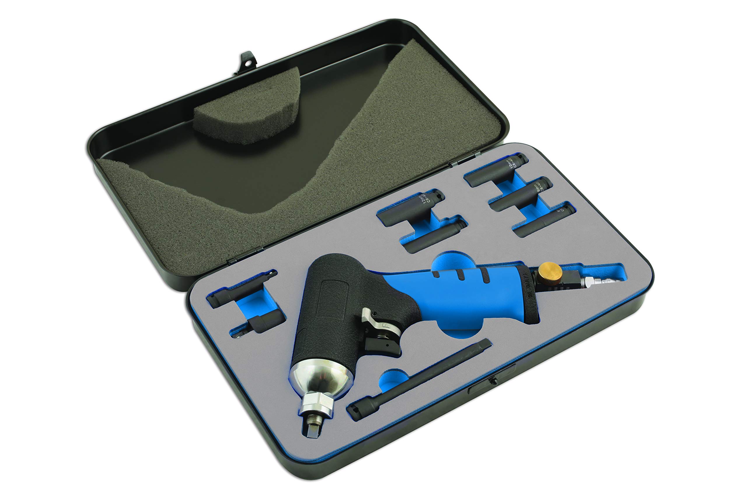 Laser 6035 Impact Glow Plug Removal Kit - 9 Piece Set with Blue Handle - Perfect for Diesel Engine Maintenance & Auto Repair