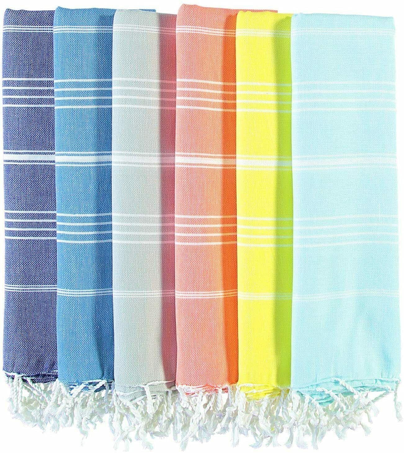Premium Oversized Beach Towels Set of 6 - Extra Large, Soft & Absorbent Quick-Dry Towels for Pool, Sand & Sunbathing - Perfect for Beach Vacations, Swimming & Outdoor Activities