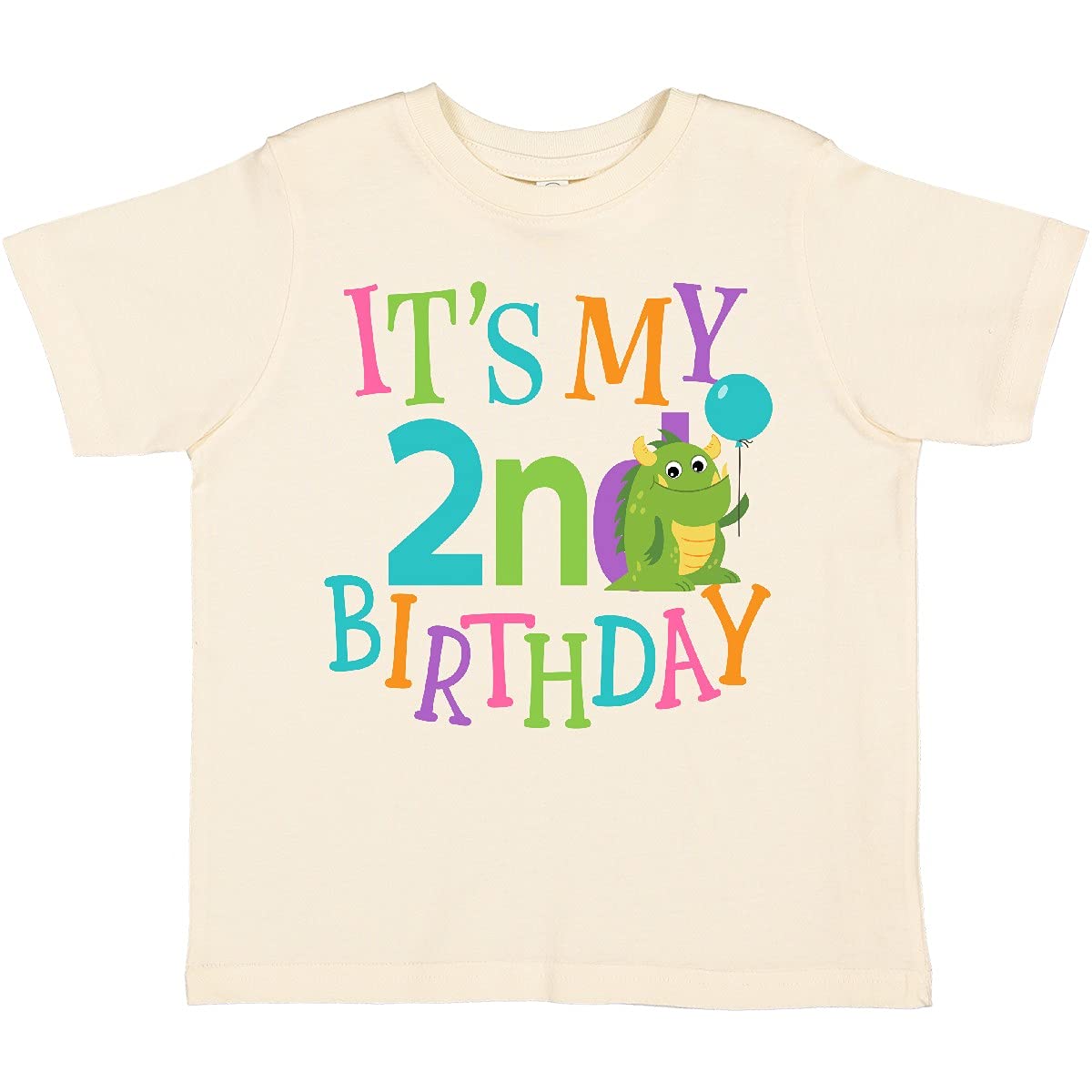 2nd Birthday Monster Toddler T-Shirt for 2 Year Old Boys & Girls | Cute Birthday Outfit | Perfect for Birthday Parties, Photo Shoots & Special Occasions