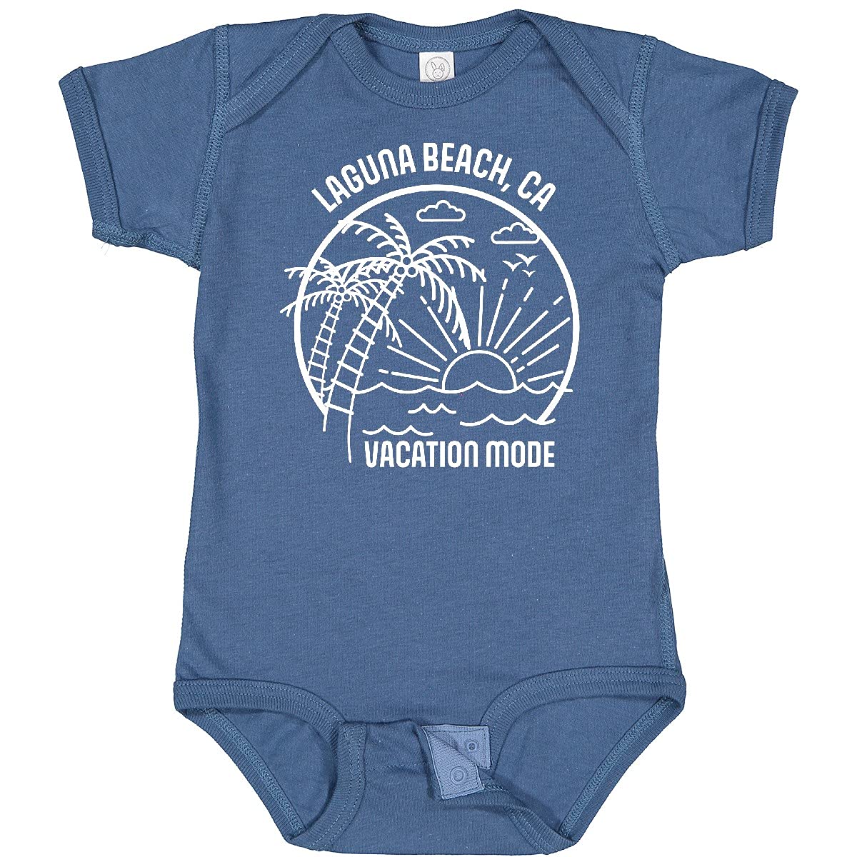 Inktastic Summer Vacation Mode Laguna Beach California Baby Bodysuit - Cute Infant Onesie for Beach Trips & Family Vacations