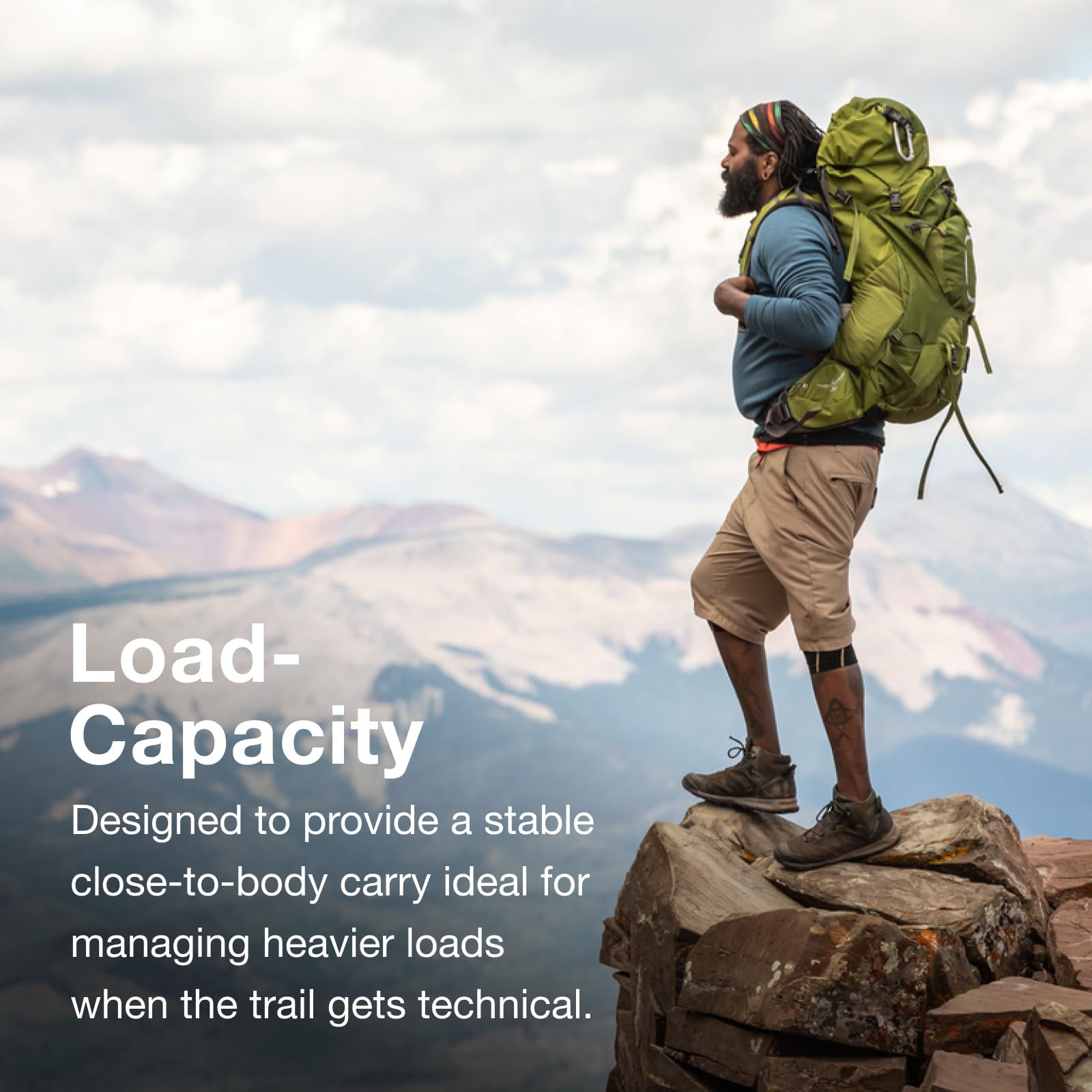 Osprey Aether 65L Men's Hiking Backpack - Lightweight Travel & Trekking Pack for Outdoor Adventures, Garlic Mustard Green, S/M Size with Extended Fit | Perfect for Camping, Backpacking & Multi-Day Trips