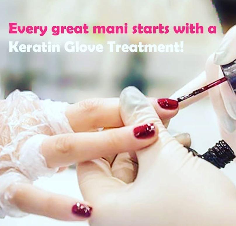 Keratin Gloves for Natural Moisturizing Hand Treatment - Hydrating & Nourishing - Bodipure White Sachet - Perfect for Dry Skin Care & Spa Relaxation at Home