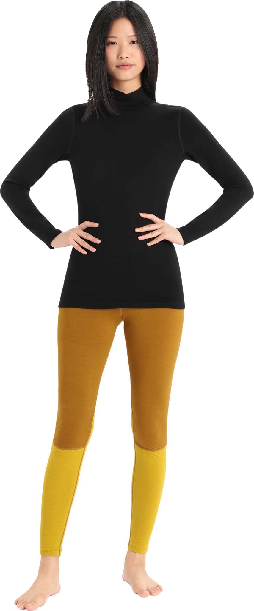 260 Tech Merino Wool Long Sleeve Turtleneck Baselayer for Women - Warm Thermal Underwear Layer for Skiing, Hiking & Winter Outdoor Activities