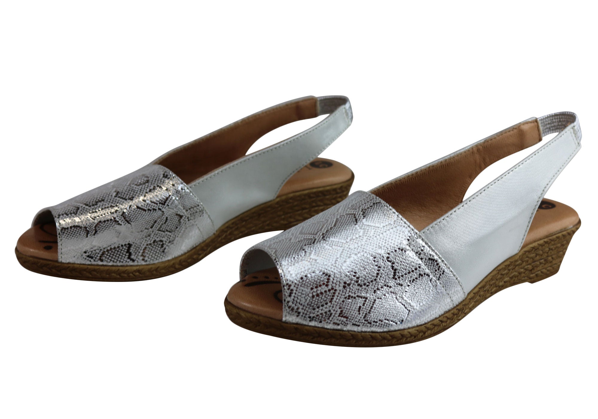 Lola Canales Glee Women's Comfort Leather Wedge Sandals - Handmade in Spain - Perfect for Summer Outings & Beach Vacations