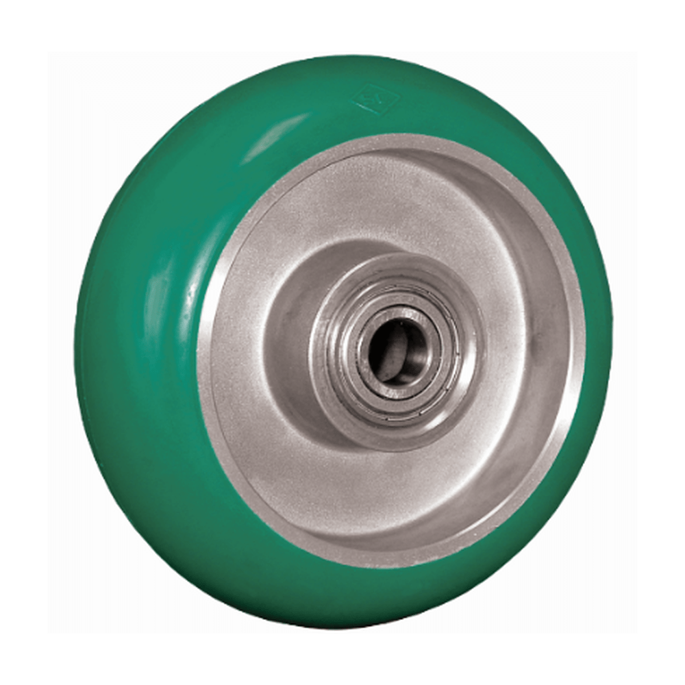 6 x 2 Polyflexon Aluminum Wheel with 1/2