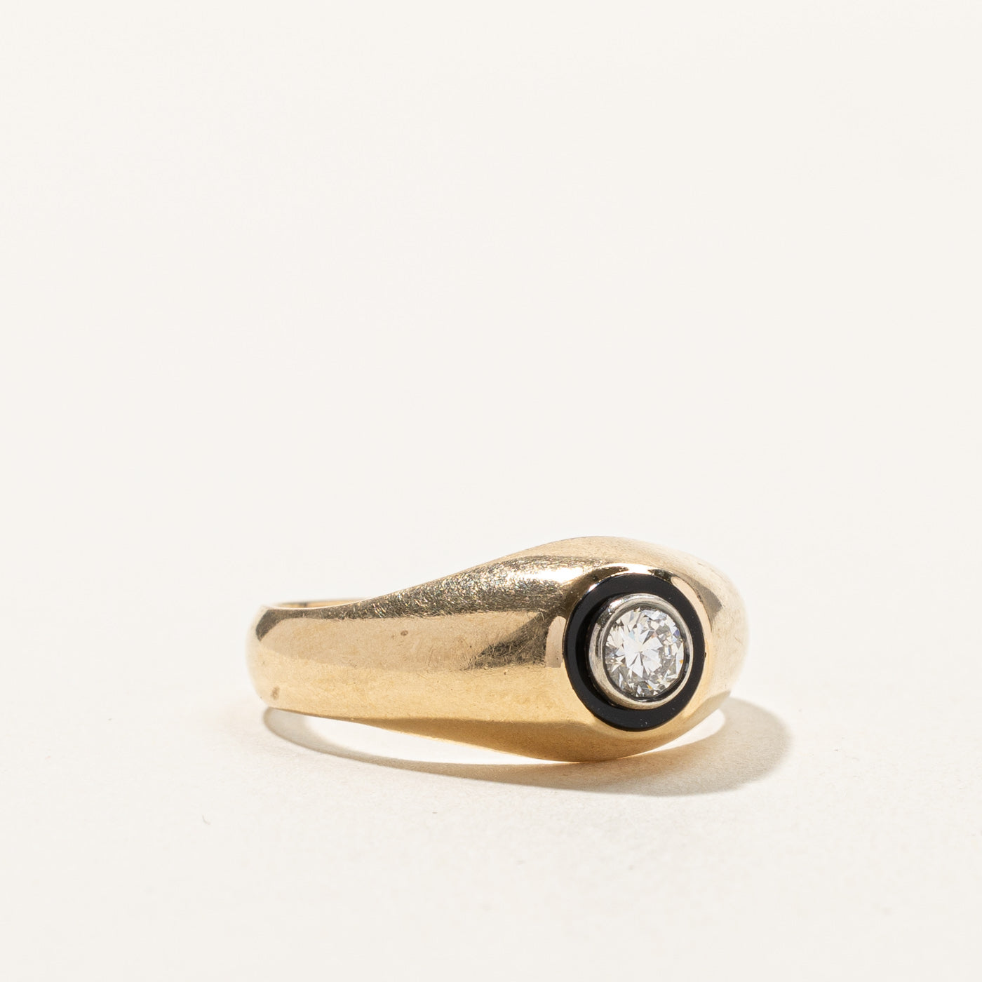 Vintage Old European Cut Diamond Ring - 0.26ct Bezel Set Solitaire Engagement Ring - Size 7.5 - Perfect for Wedding, Anniversary & Special Occasion Gifts