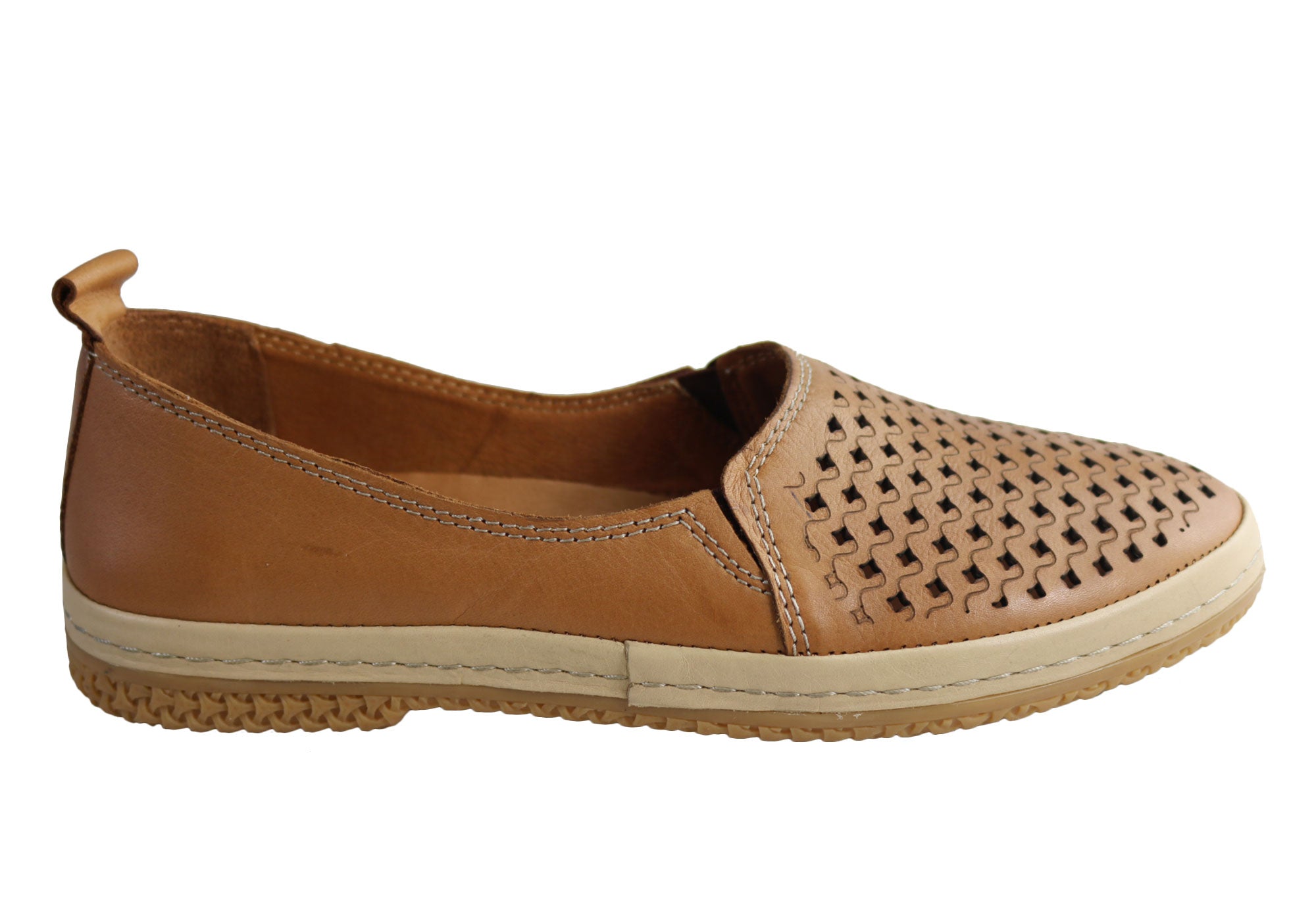 Orizonte Joy Women's Comfortable Soft Leather Flat Shoes - European Style Loafers for Casual Wear, Office & Walking