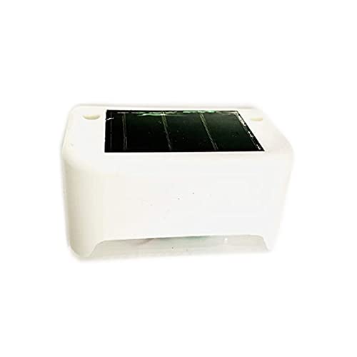 4 Pack Solar Fence Lights Outdoor - Waterproof Dusk to Dawn LED Solar Step Lights for Stairs, Yard, Patio, Pathway & Garden Decor (White) | Perfect for Outdoor Lighting, Landscape Illumination & Night Safety