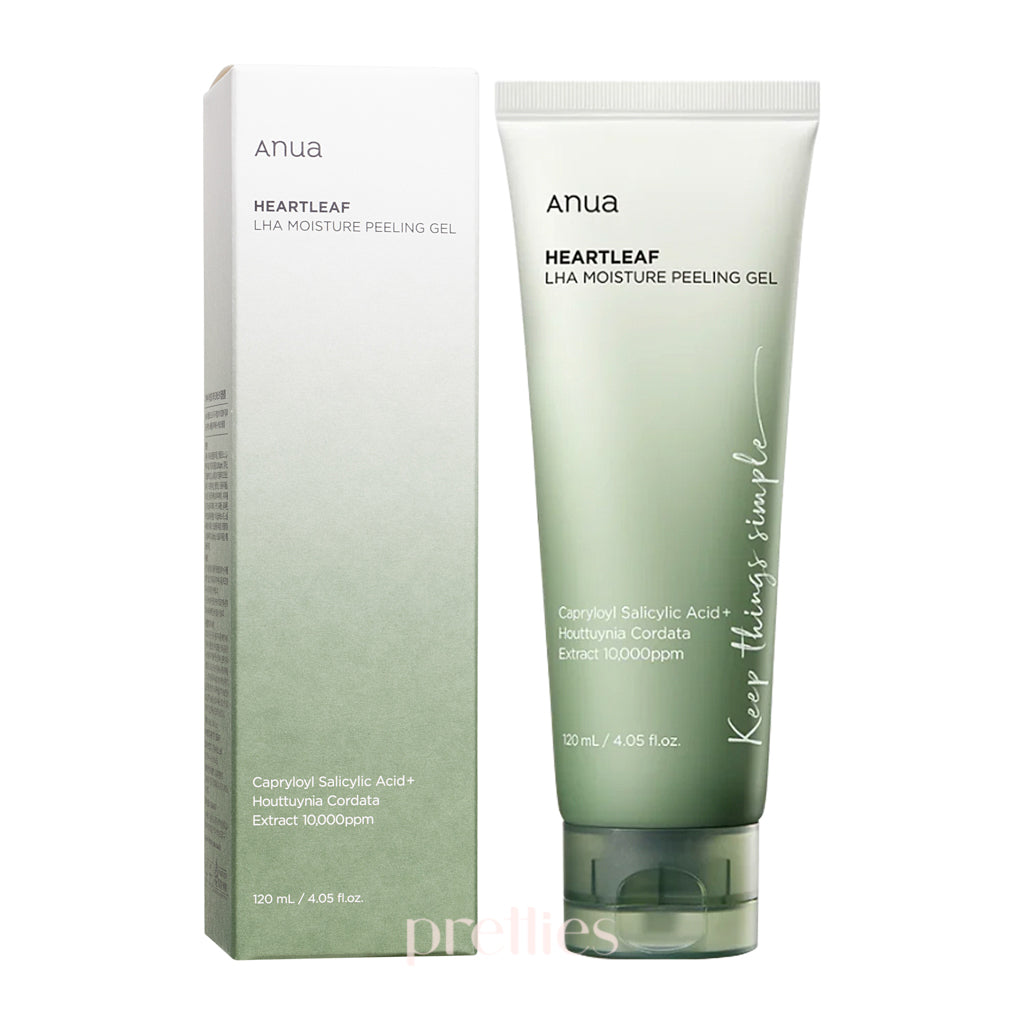 ANUA Heartleaf LHA Moisture Peeling Gel 120ml - Exfoliating Face Wash for Smooth Skin | Korean Skincare for Acne & Blackheads | Perfect for Daily Cleansing Routine